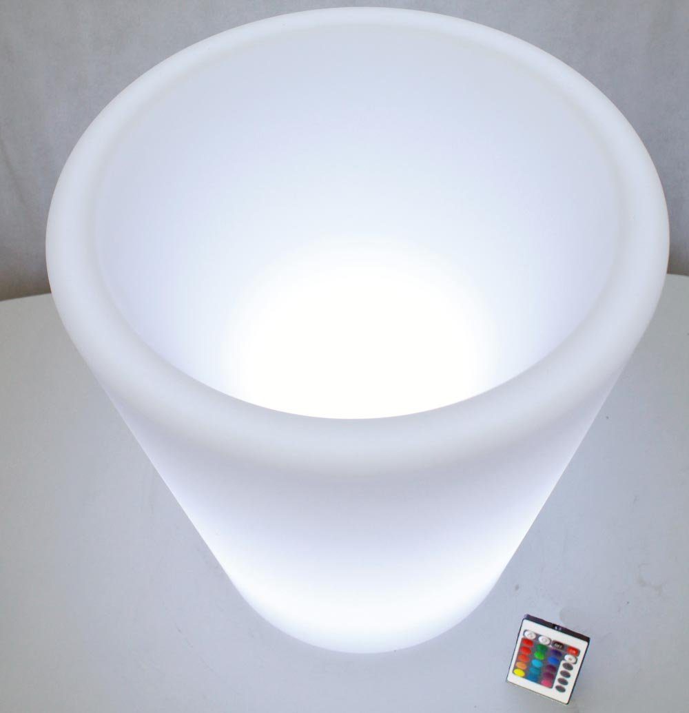 Arnusa Blumentopf LED Blumenkübel Blumentopf), (beleuchteter RGB Fernbedienung mit Farbwechsel PL124