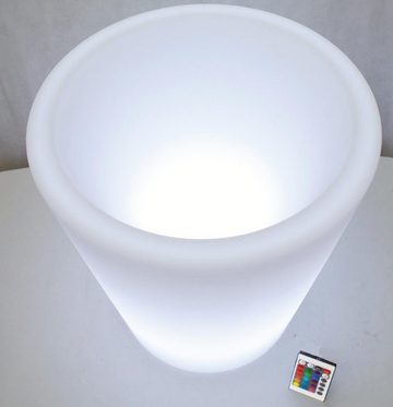 Arnusa Blumentopf LED Blumenkübel PL124 (beleuchteter Blumentopf), RGB Farbwechsel mit Fernbedienung