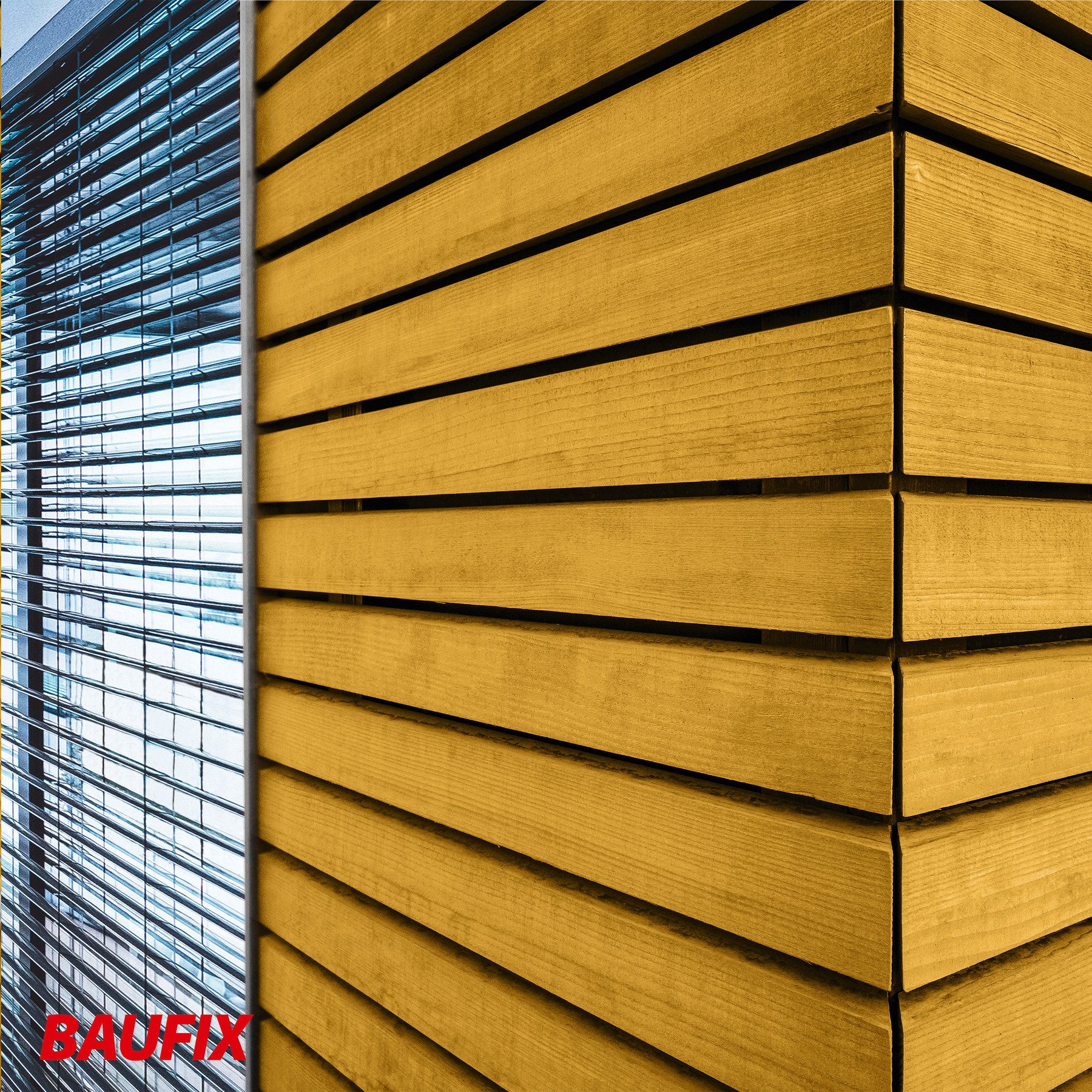 Baufix Holzschutzlasur PUR Langzeitlasur seidenmatt, 5 Liter für ca 50m², Holzlasur für innen & außen, Verkleidungen, Carports & Fachwerk – Bild 3 von 3