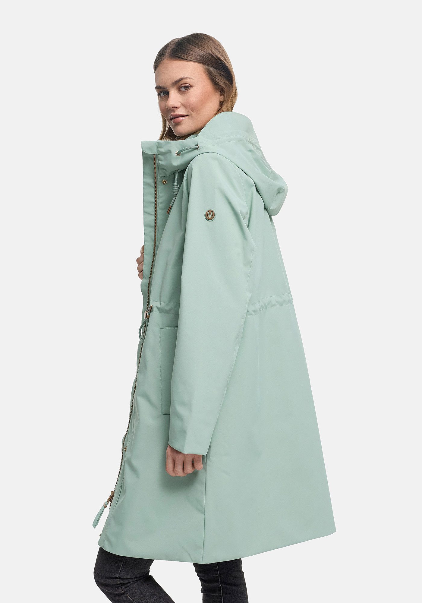 Marikoo Outdoorjacke Zilandaa Moderner Outdoorparka mit Kapuze und Kordelzug