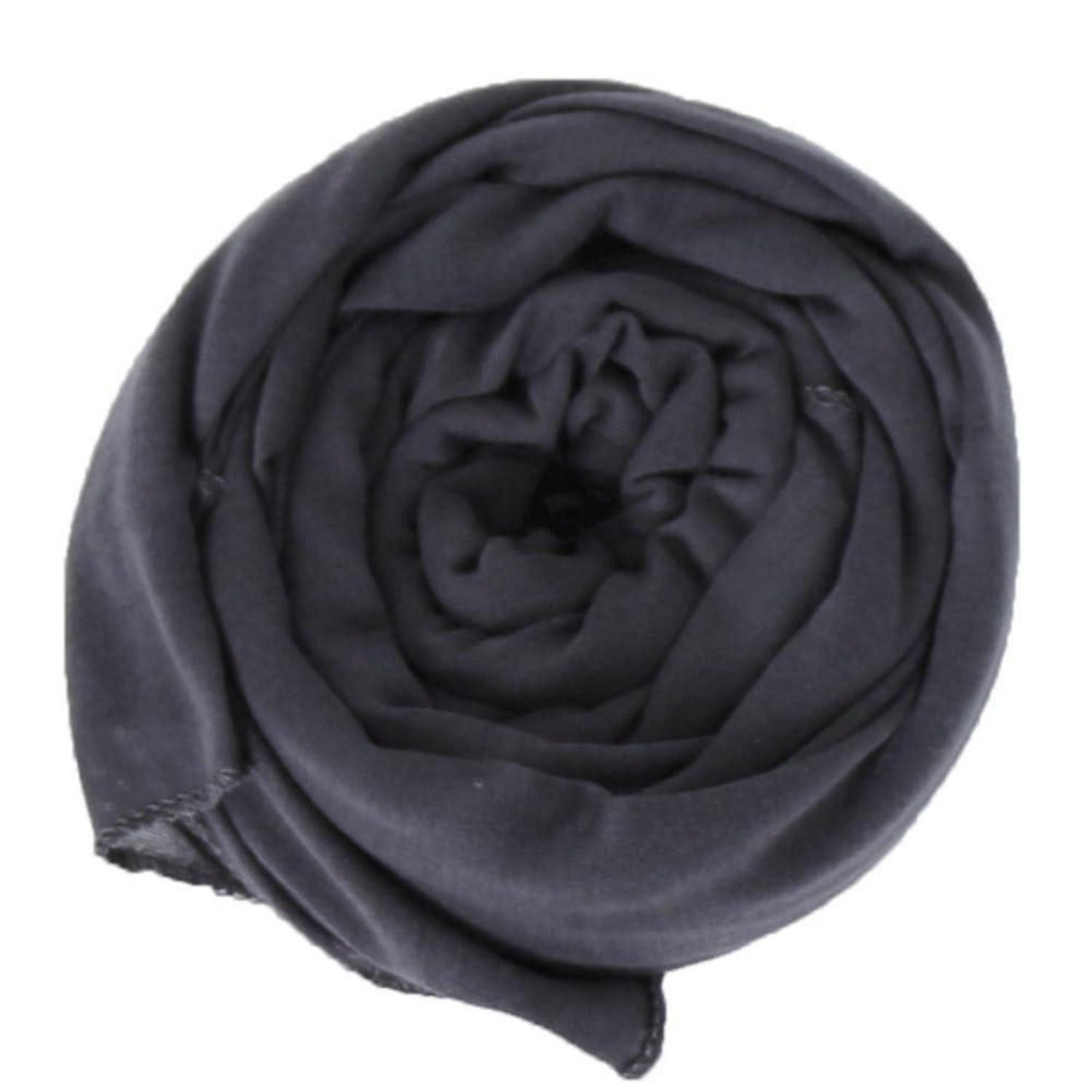 LuxusKollektion XXL-Schal Schal Damen Quadratisch Dunkelgrau 80x180cm, (1-St)