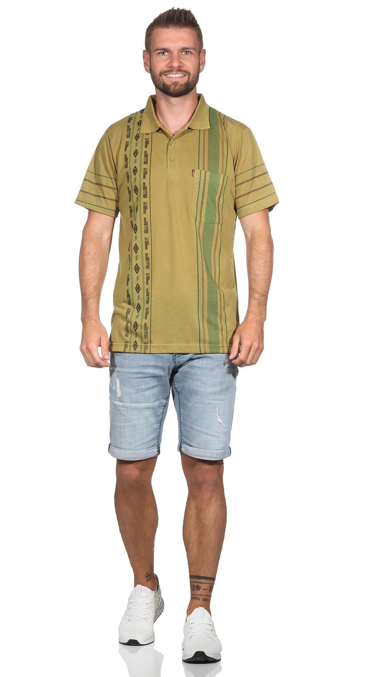 EloModa Poloshirt Herren Poloshirt Sommer Polo-Hemd Kurzarm, Gr. M L XL 2XL (1-tlg)