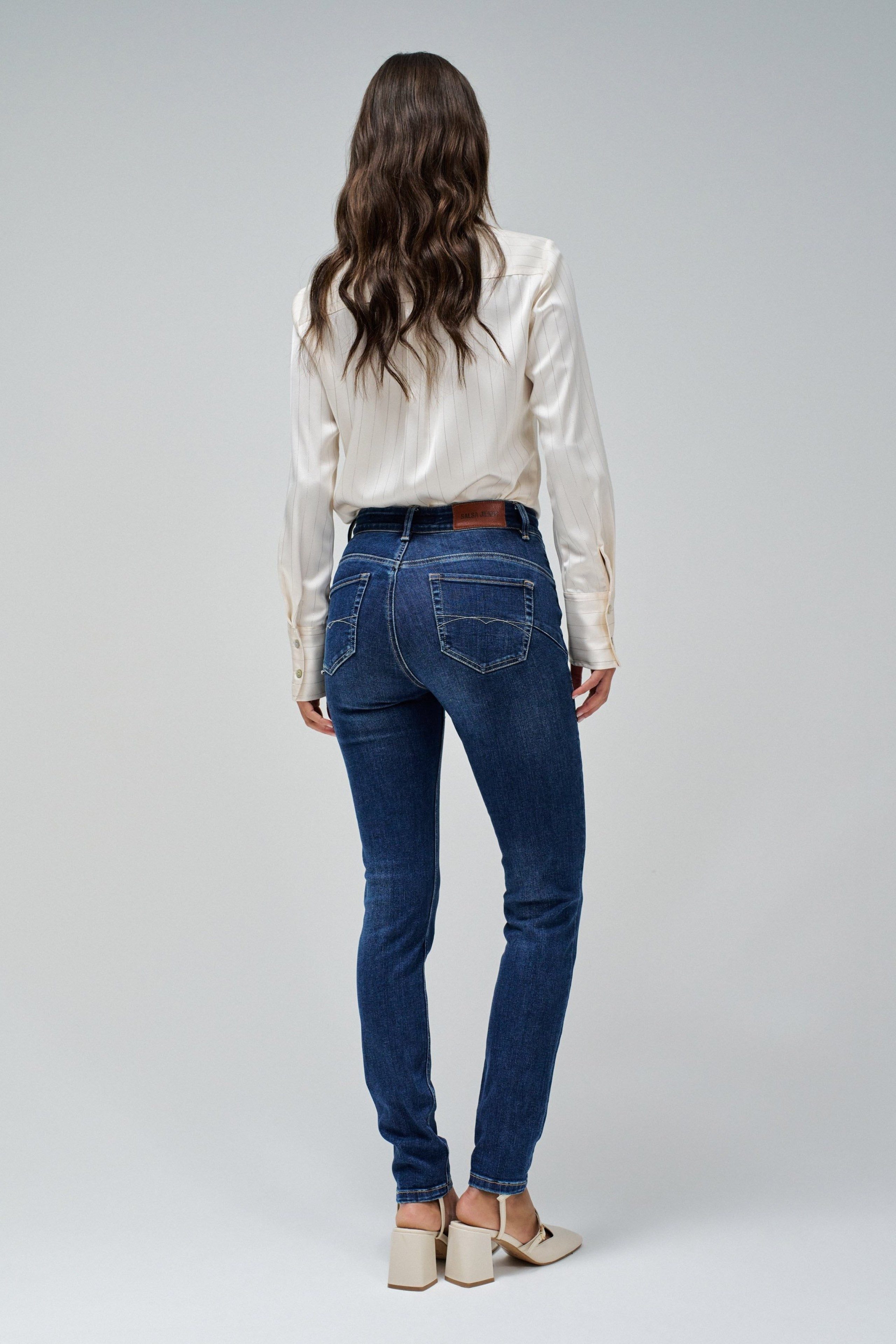 Salsa Stretch-Jeans SALSA JEANS FAITH PUSH IN blue 21008438.852 - SKINNY