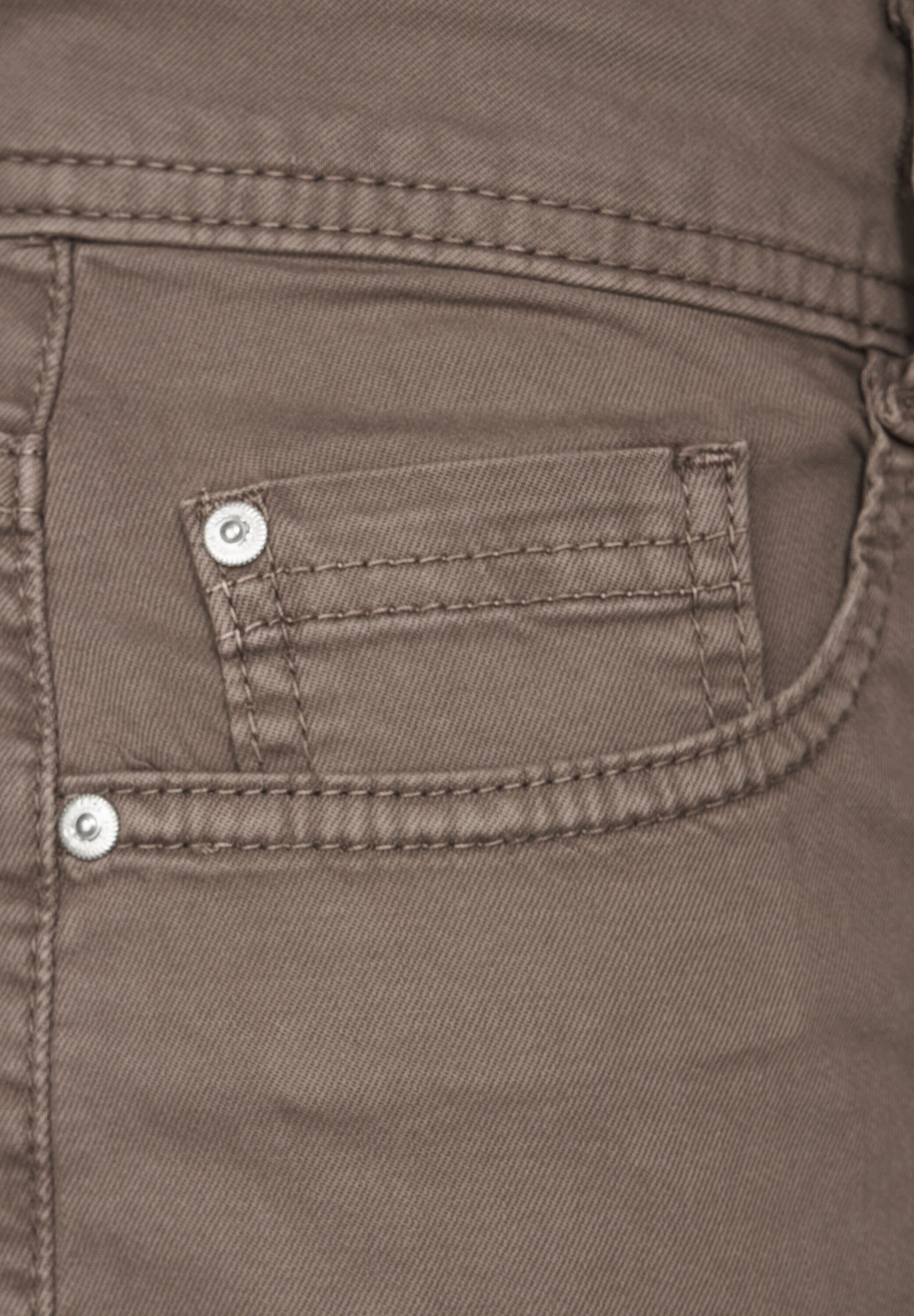 5-Pocket-Style Stoffhose Cecil taupe sporty