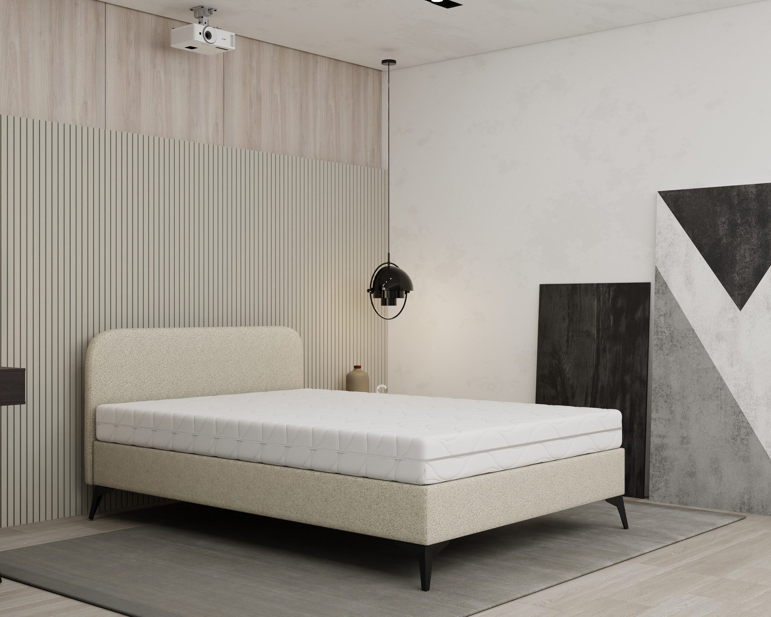 Homesy Polsterbett MAVILO Elegantes und modernes Polsterbett 180cm 160cm 140cm (180cm 160cm 140cm), Ideal für moderne, minimalistische oder klassische Schlafzim – Bild 5 von 5