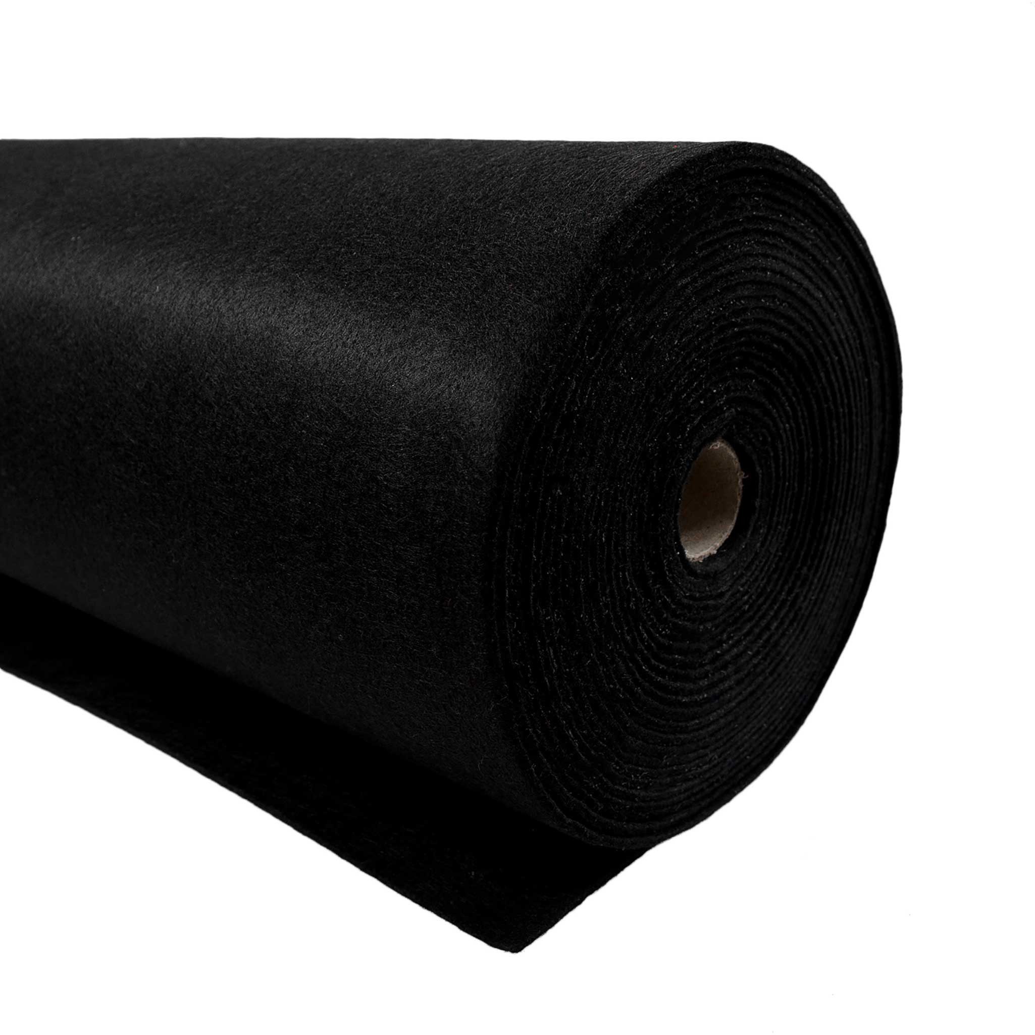 maDDma Stoff Ремесленный войлок waschbar Meterware Чувствовать ab 1m x 90cm x 3mm Dekofilz, schwarz