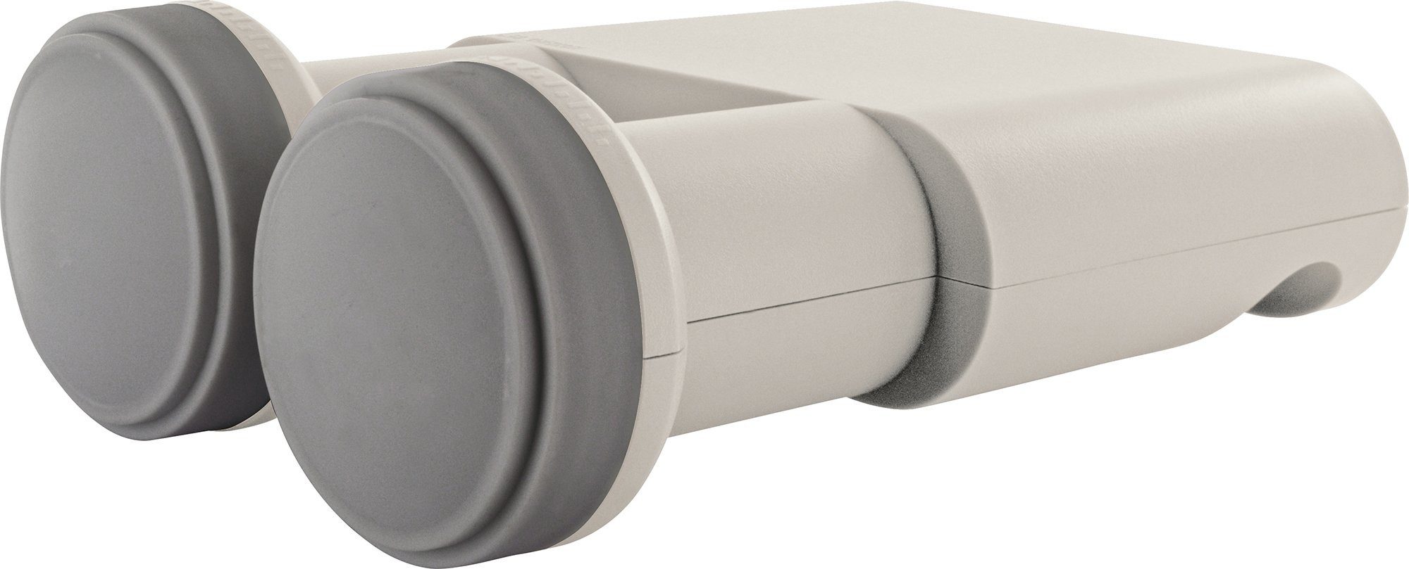 Schwaiger SPS8804 531 Monoblock-LNB (für 3 Teilnehmer, herausziehbare Wetterschutzabdeckung, hellgrau)
