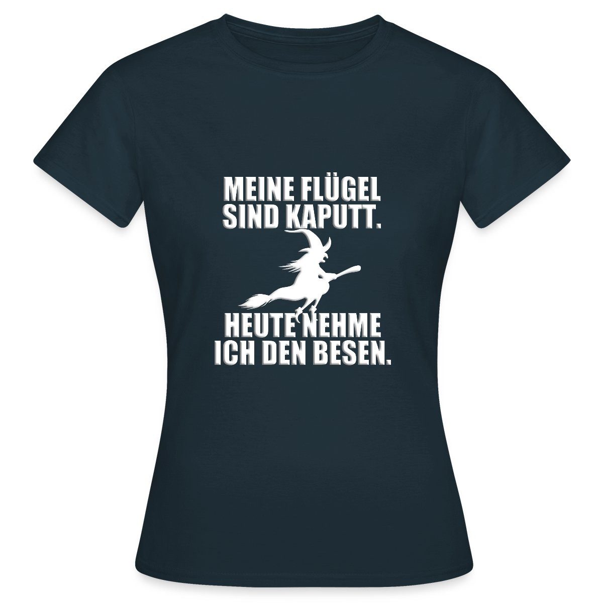 Spreadshirt T-Shirt Hexe Mit Besen Lustiger günstig online kaufen