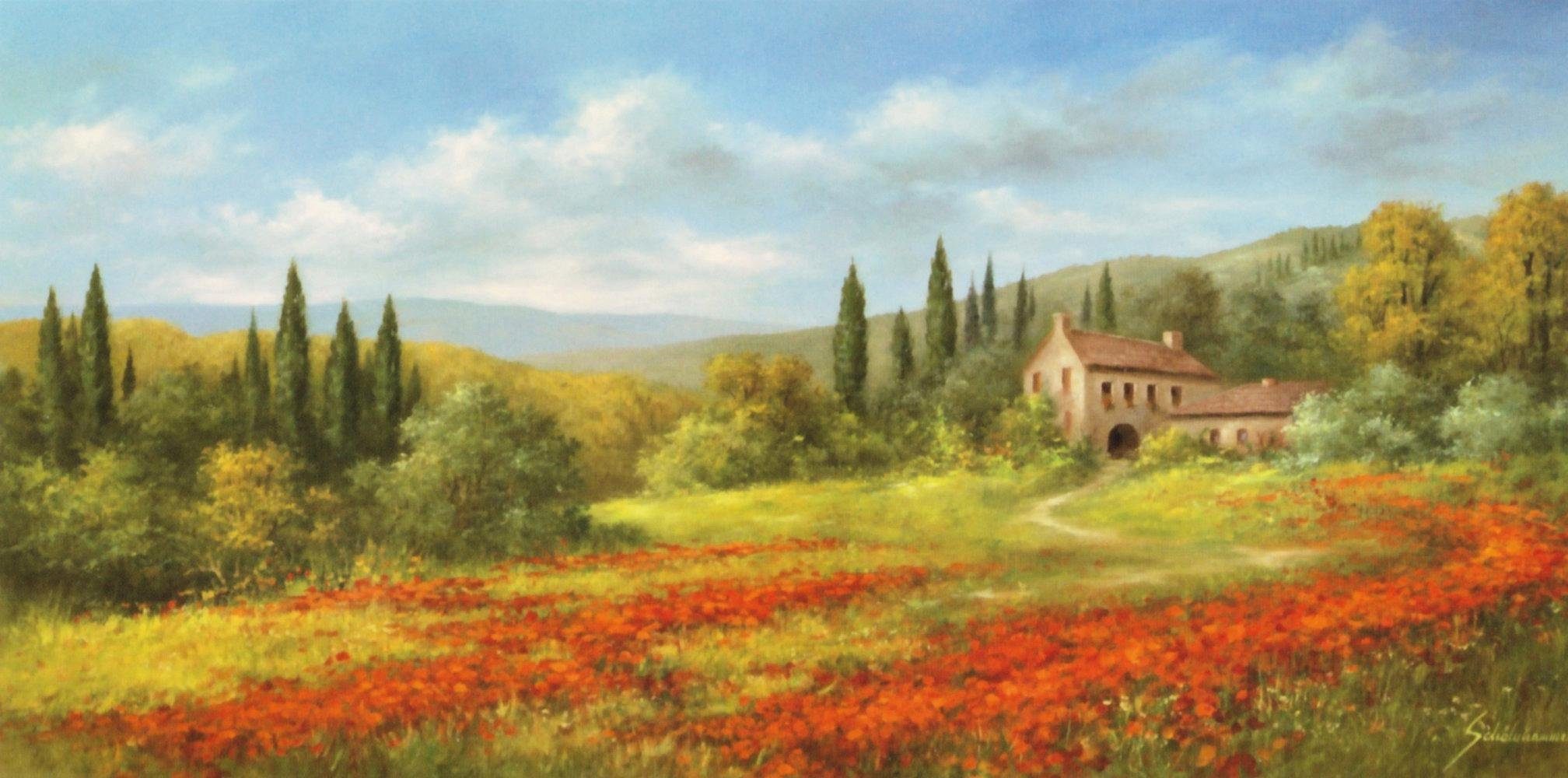 Home affaire Kunstdruck »H. SCHÖLNHAMMER/Toskana«, 100/50 cm-Otto