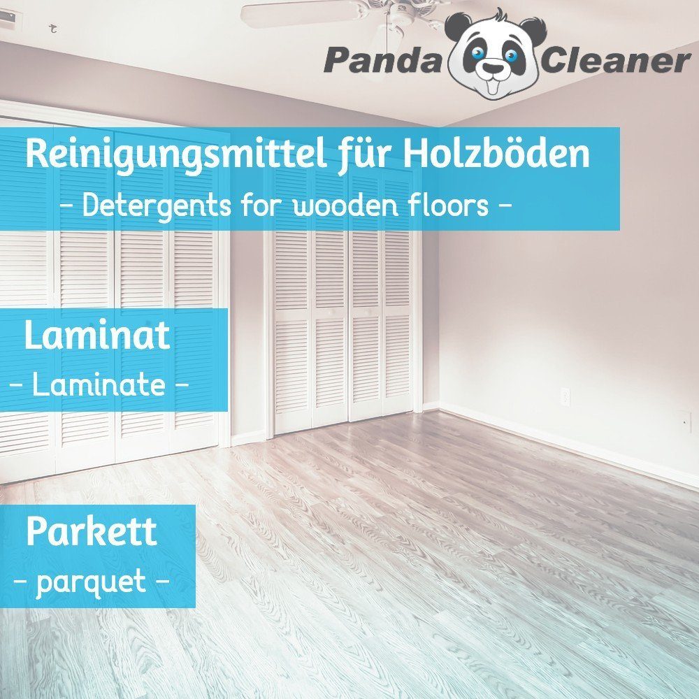 PandaCleaner Reiniger (1l) Holzboden Pflege Fussbodenreiniger & Konzentrat