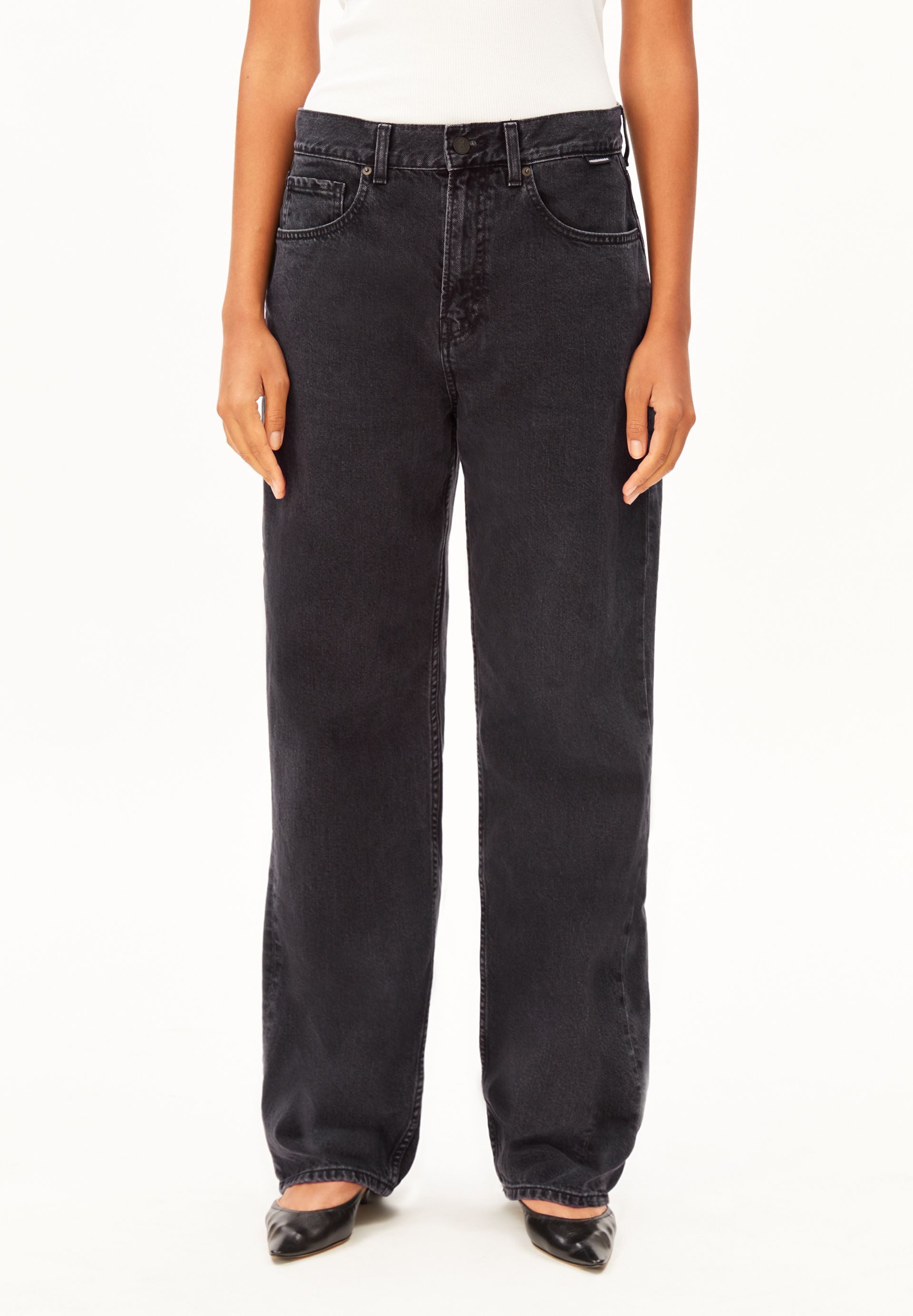 Armedangels Boyfriend-Jeans HAAYI Baggy Jeans recycelte Baumwolle (Non-Stretch) Low waist