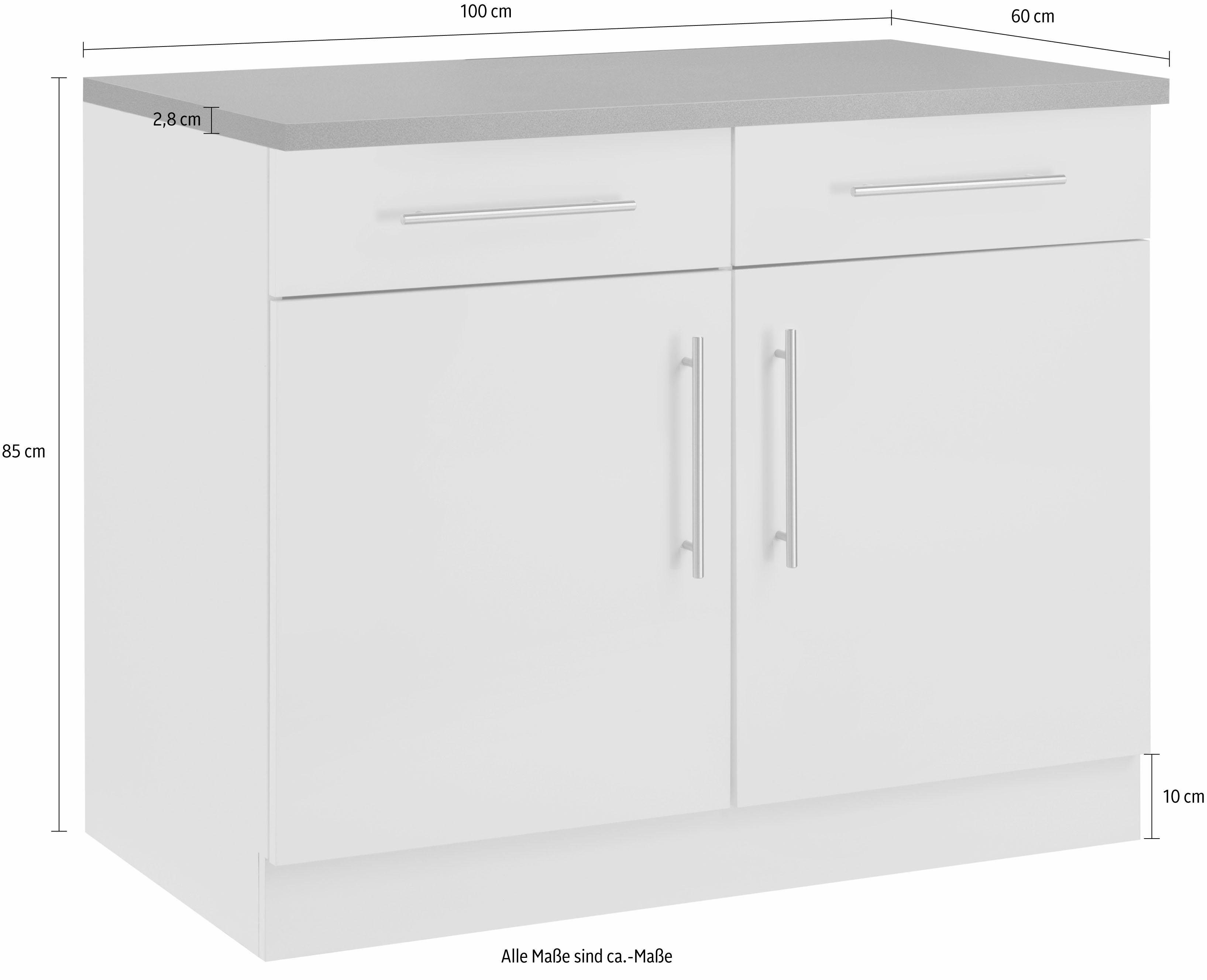 wiho Küchen Unterschrank Cali 100 cm breit – Bild 4 von 5