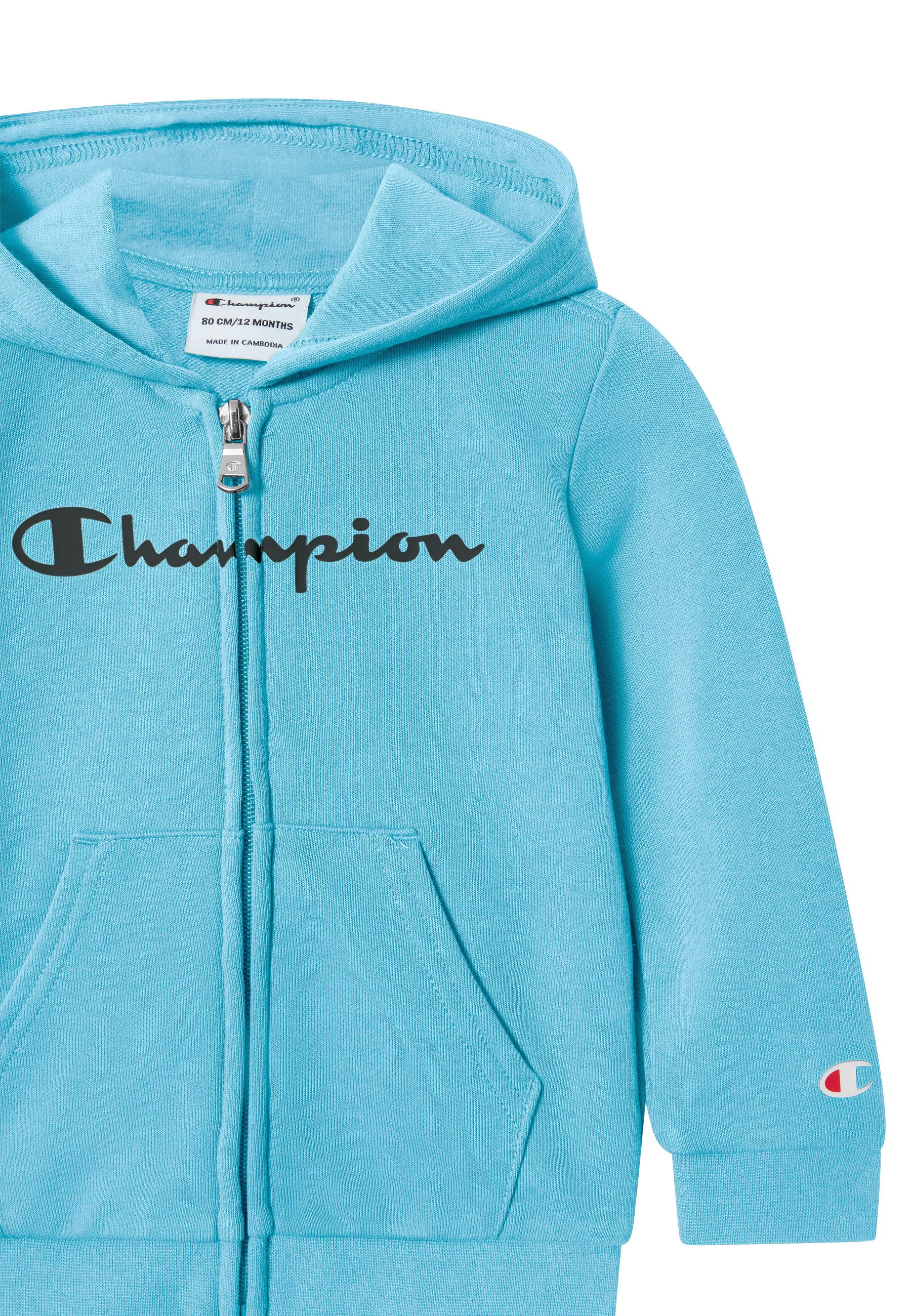 Champion Jogginganzug Hooded Full Zip Suit (2-tlg), 2-teiliges Set aus Jacke und passender Hose, atmungsaktiv