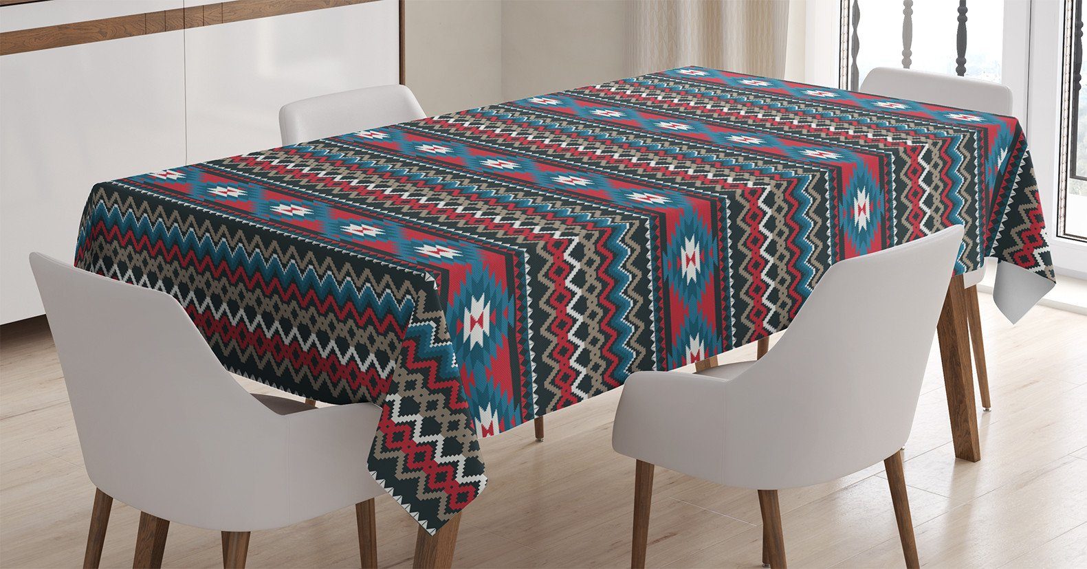 Abakuhaus Motiv Klare Außen altes den Tischdecke Für Farben, geeignet Waschbar Antiquität Bereich Farbfest
