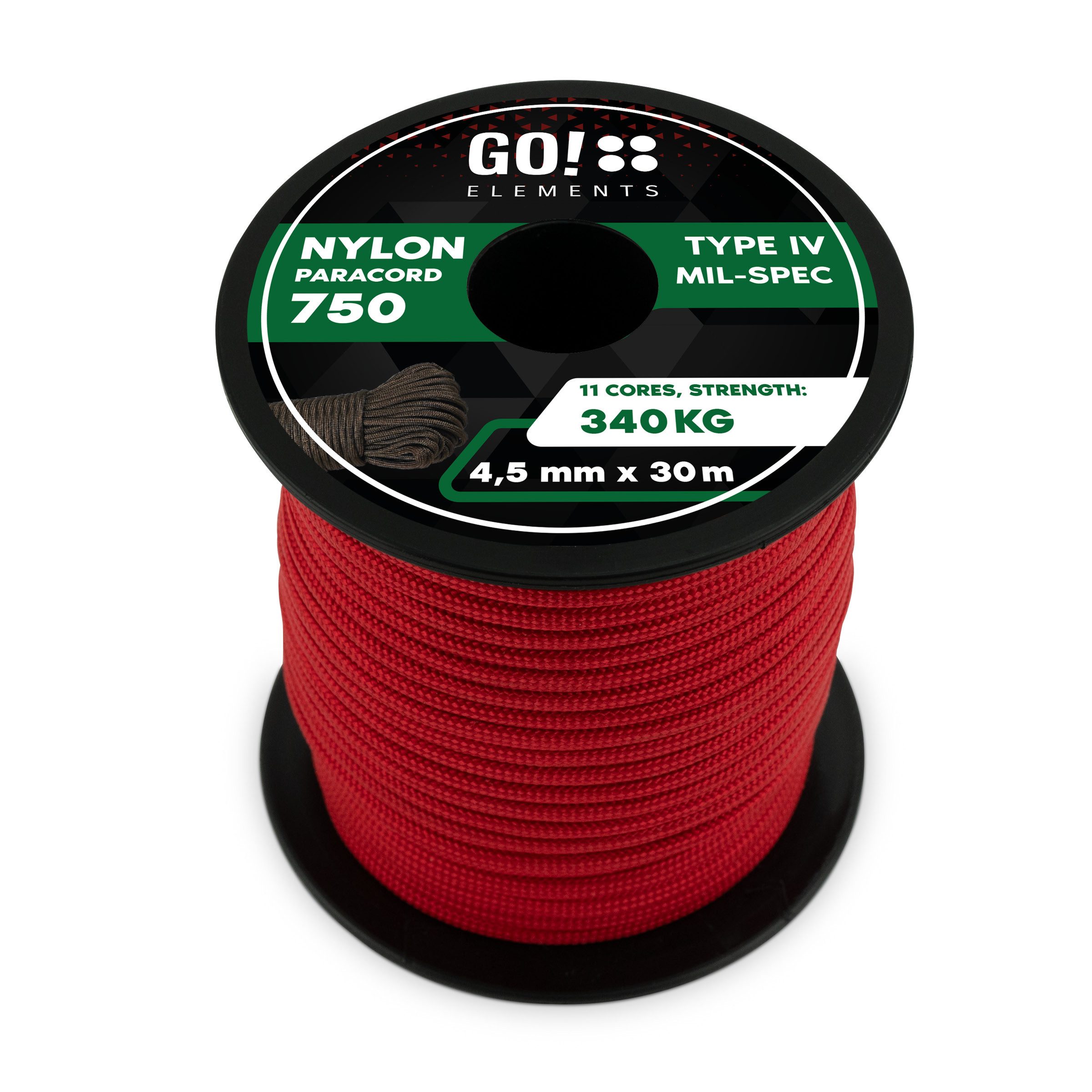GO!elements Paracord 750 - 4,5mm Seil
