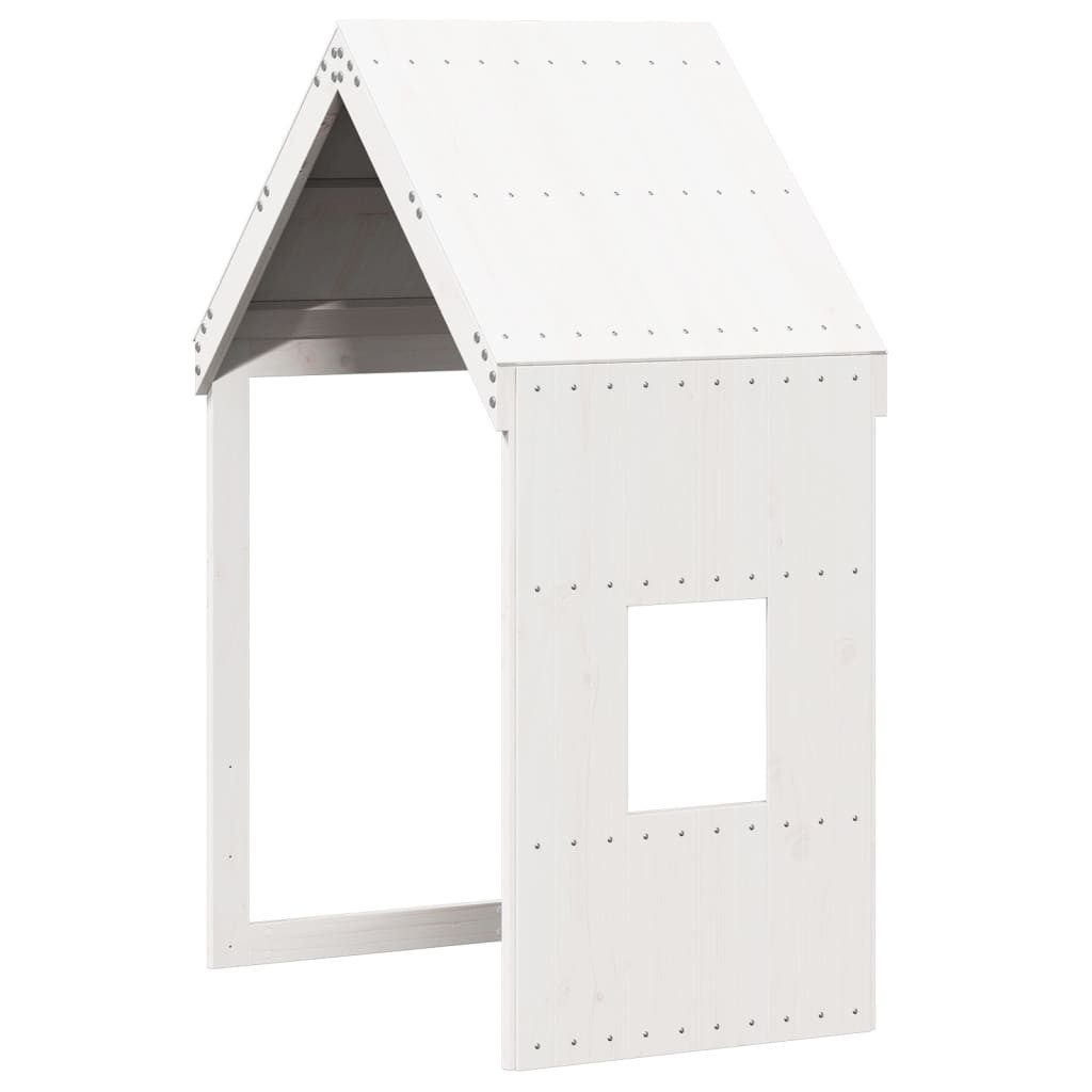 vidaXL Bett Dach für Kinderbett Weiß 60x89x134,5 cm Massivholz Kiefer