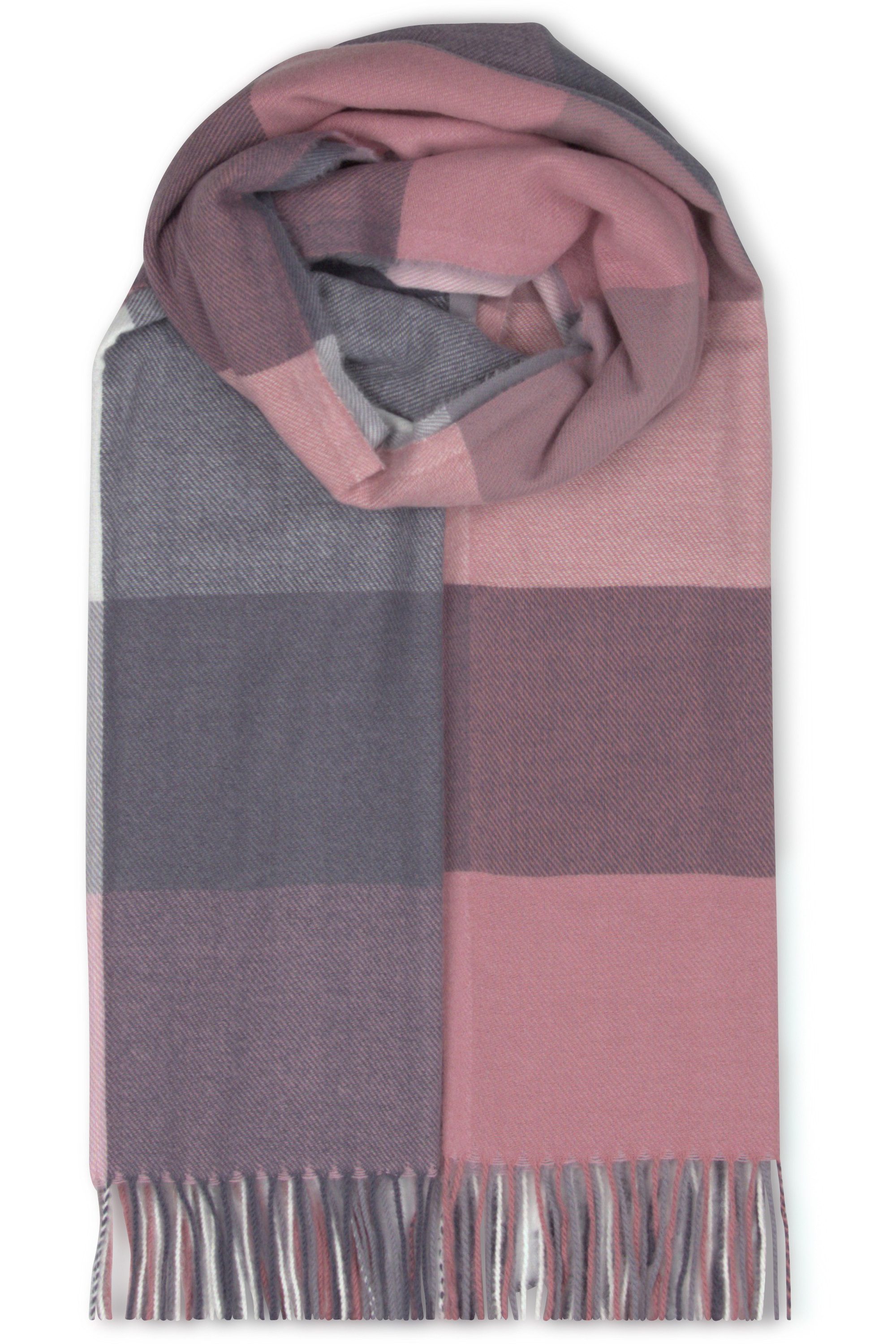 malito more than fashion Modeschal langer karierter Winterschal S602, langer karierter XXL Winterschal / Stola / Überwurf / Pashmina