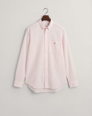 Gant Langarmhemd Regular Fit Popeline Hemd leicht strapazierfähig pflegeleicht mit Label Stickerei auf der Brusttasche
