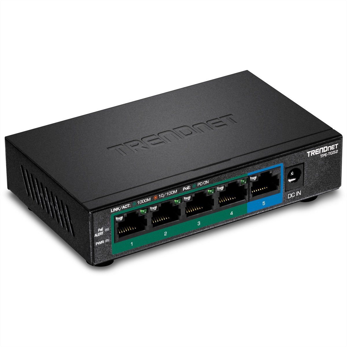 TPE-TG52 5-Port PoE Switch Gigabit PoE+ 32W Netzwerk-Switch