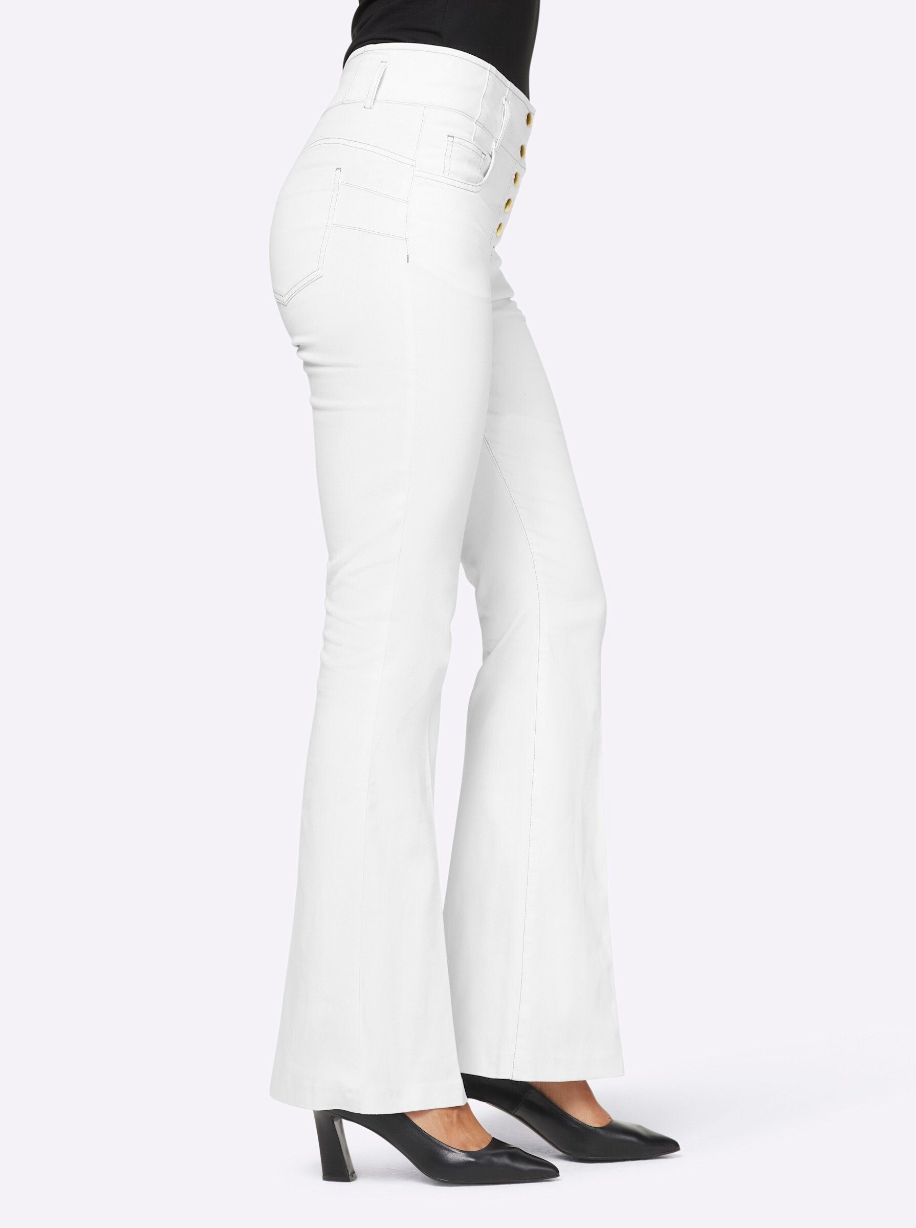heine Bequeme Jeans Bootcut-Jeans günstig online kaufen