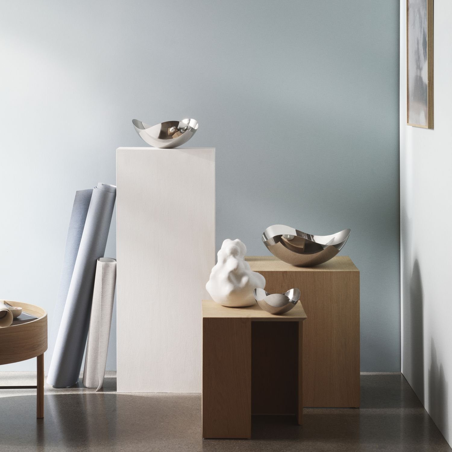 Georg Jensen Obstschale Bloom Petite, Edelstahl