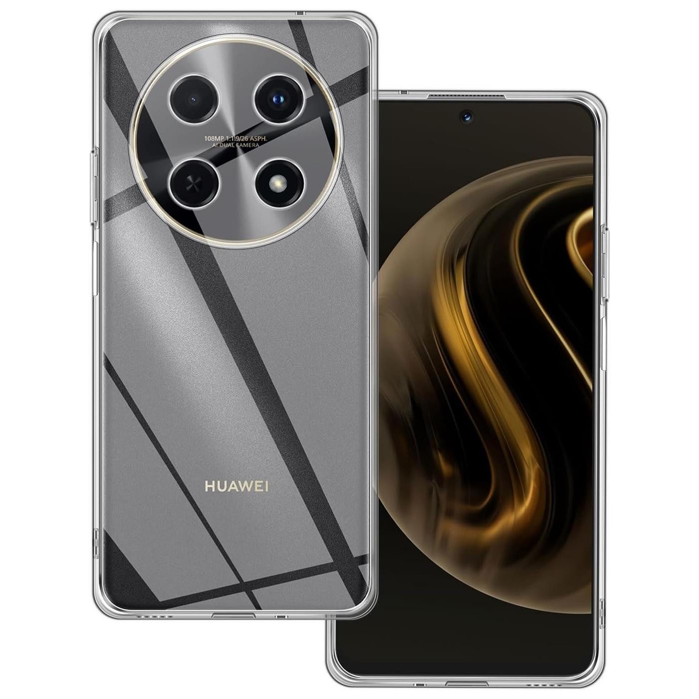 CoolGadget Handyhülle Transparent Ultra Slim Case für Huawei Nova 12i 6,7 Zoll, Silikon Hülle Dünne Schutzhülle für Nova 12i Hülle