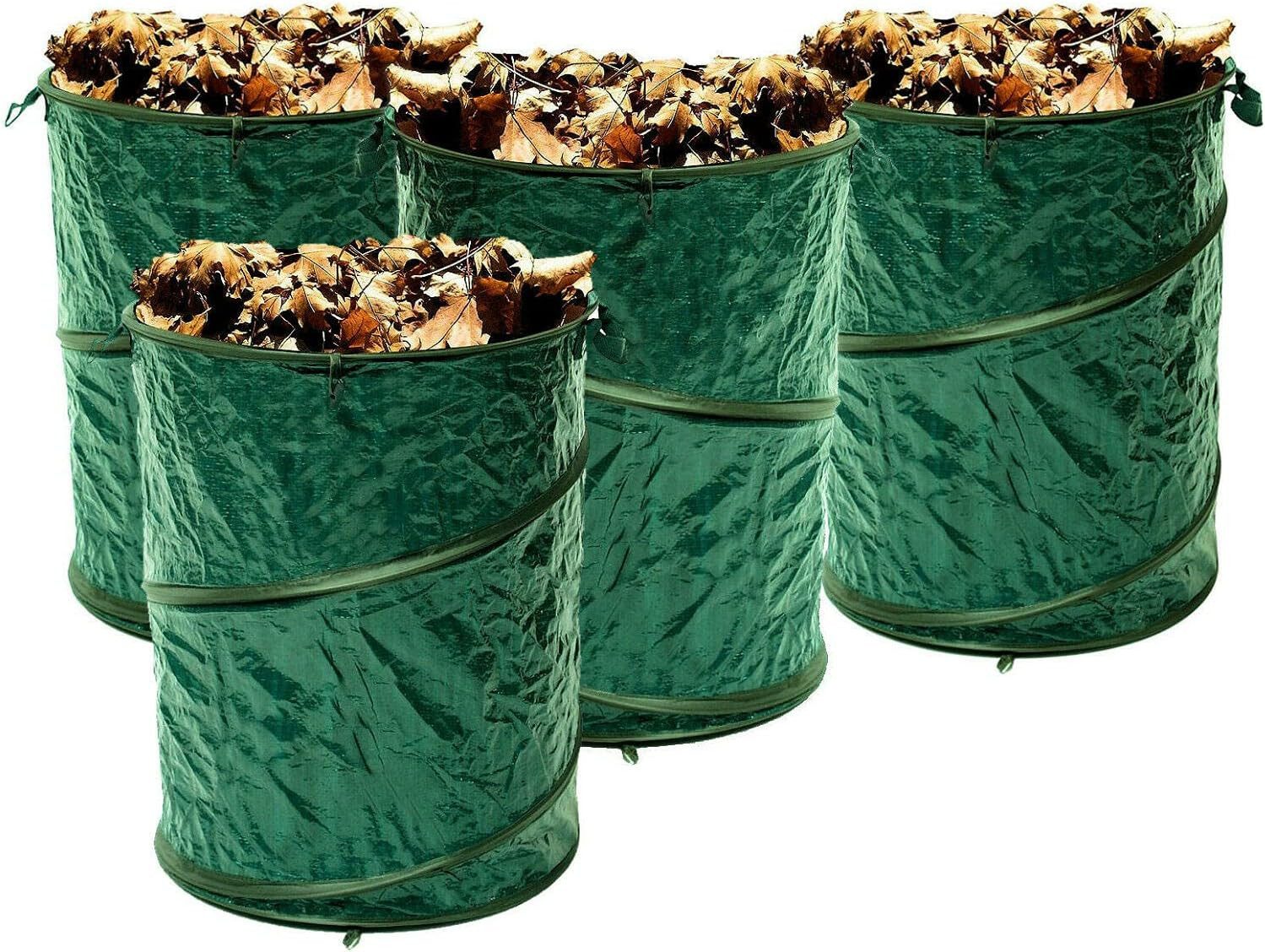 VABIONO Gartensack Gartenabfallsack Pop-Up Gartentasche je 150 Liter – 3 bis 6-er Set, für 150 Ltr., (selbstaufstehend, 4-tlg), kostenloser Versand