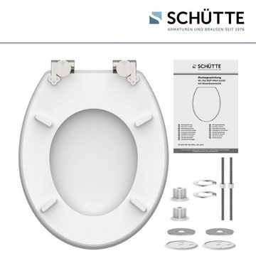 Schütte WC-Sitz Blue Wood, High Gloss mit MDF Holzkern, mit Absenkautomatik