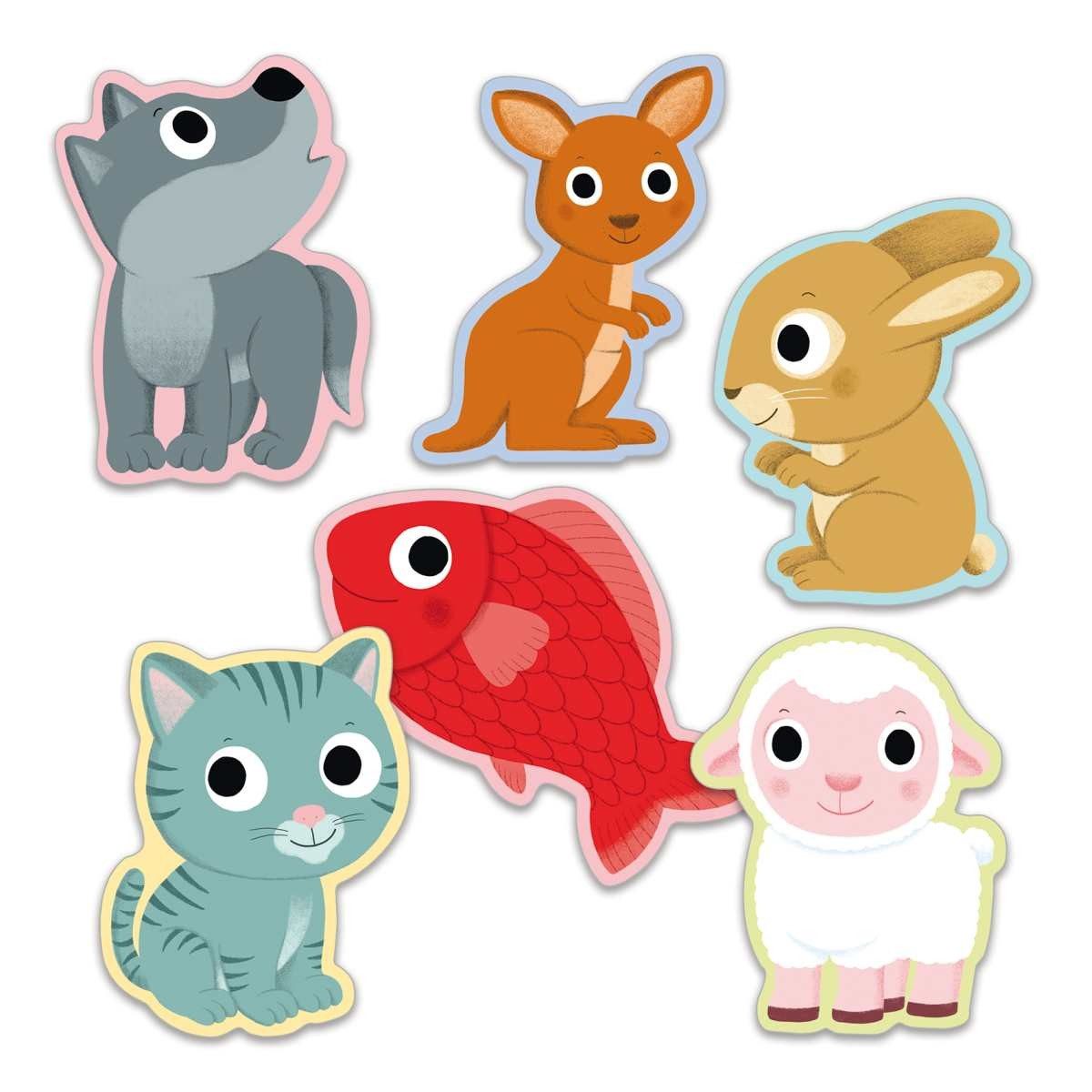 DJECO Spiel Kartenspiel für die Kleine: Little Mime Lernspiel Kinder ab 2 Jahre