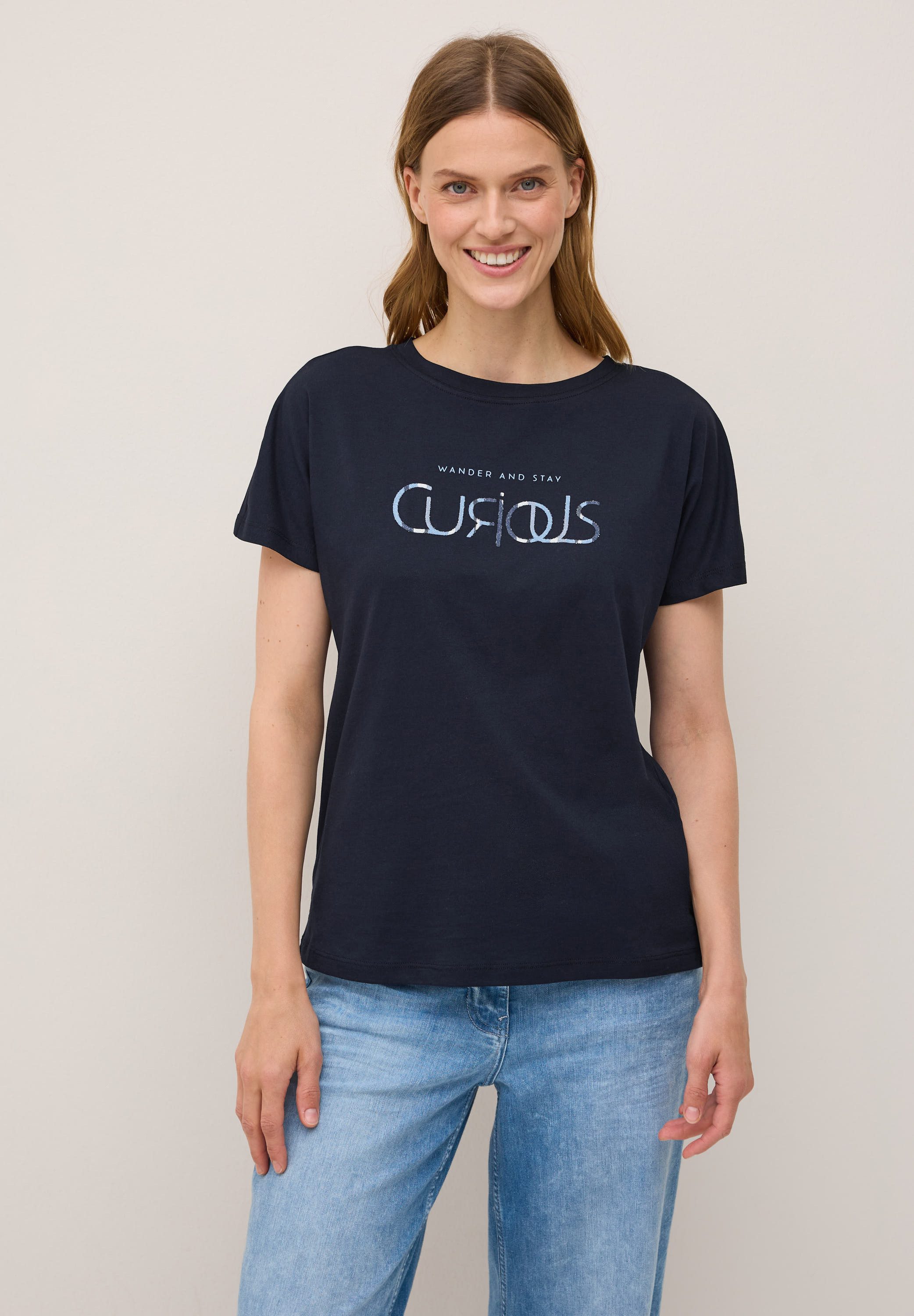 CECIL T-Shirt im soften Baumwoll-Mix