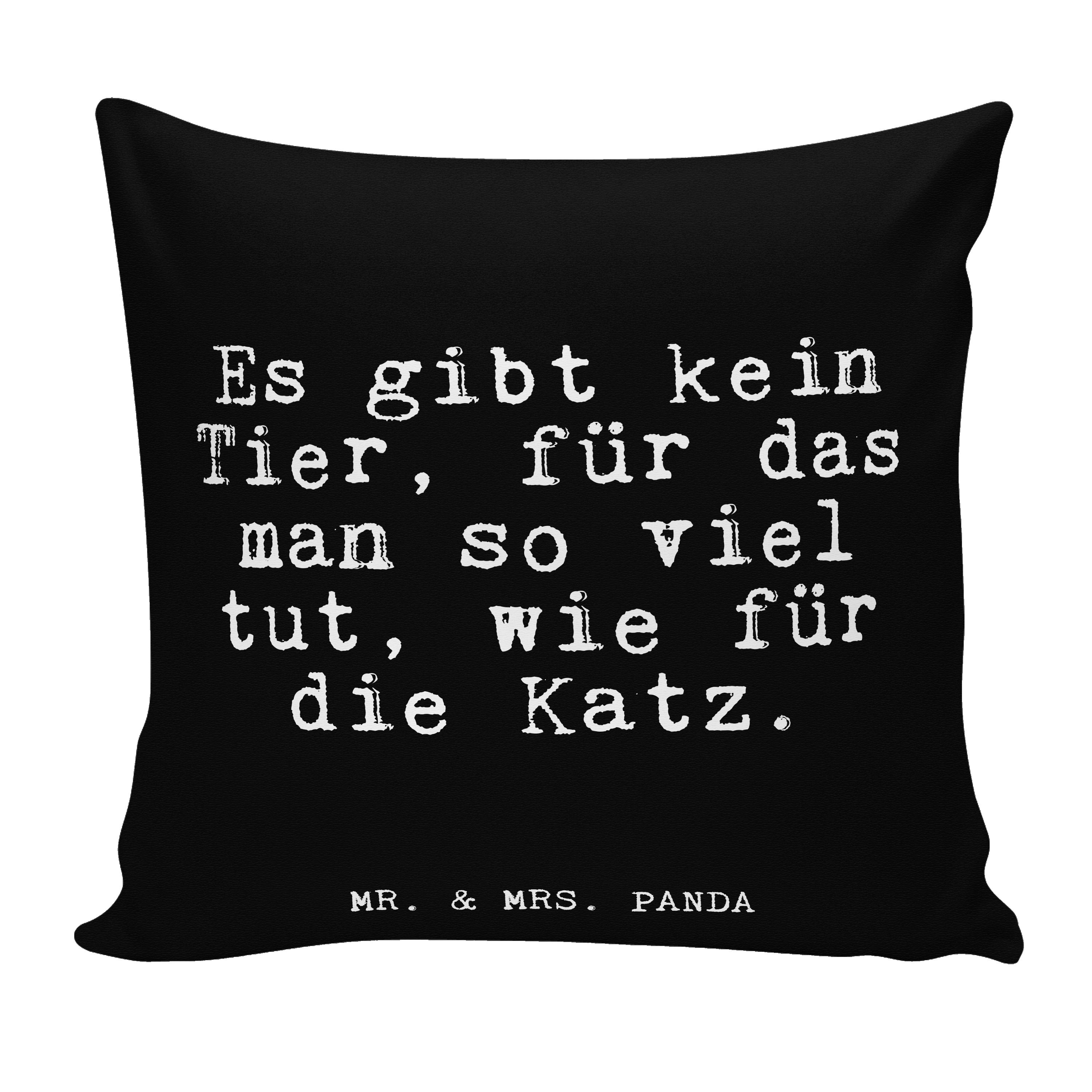 Mr. & Mrs. Panda Dekokissen »Es gibt kein Tier,... Schwarz Spruch