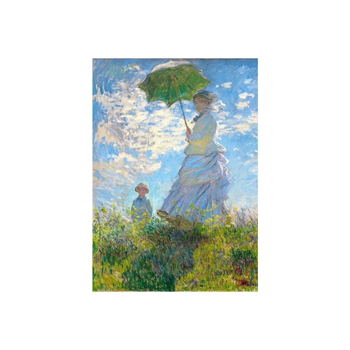 mit Frau Puzzle Monet: Puzzleteile - Sonnenschirm,..., ENJOY-1215 Puzzle ENJOY 1000 Claude