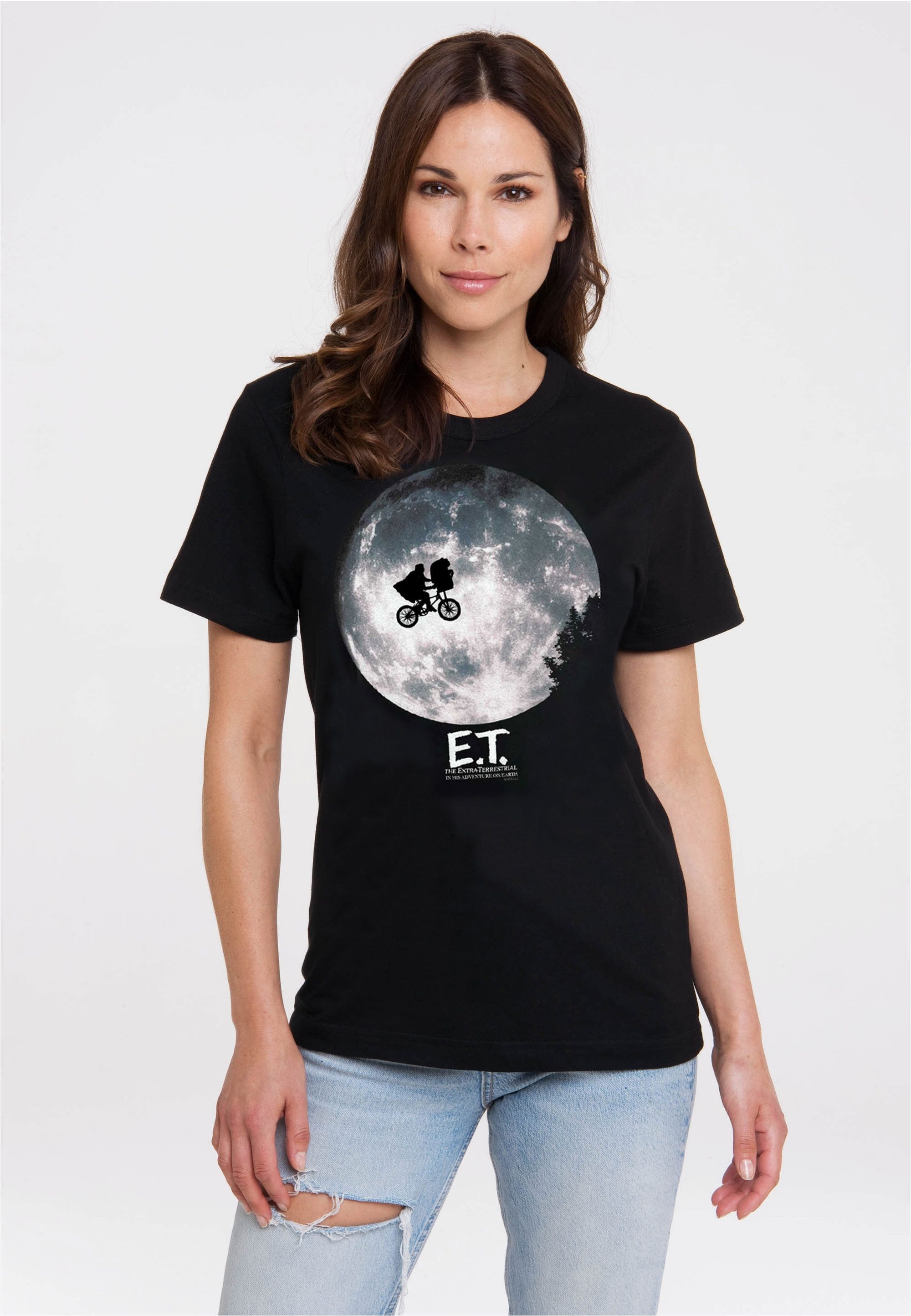 LOGOSHIRT T-Shirt E.T. - Mond mit coolem Print