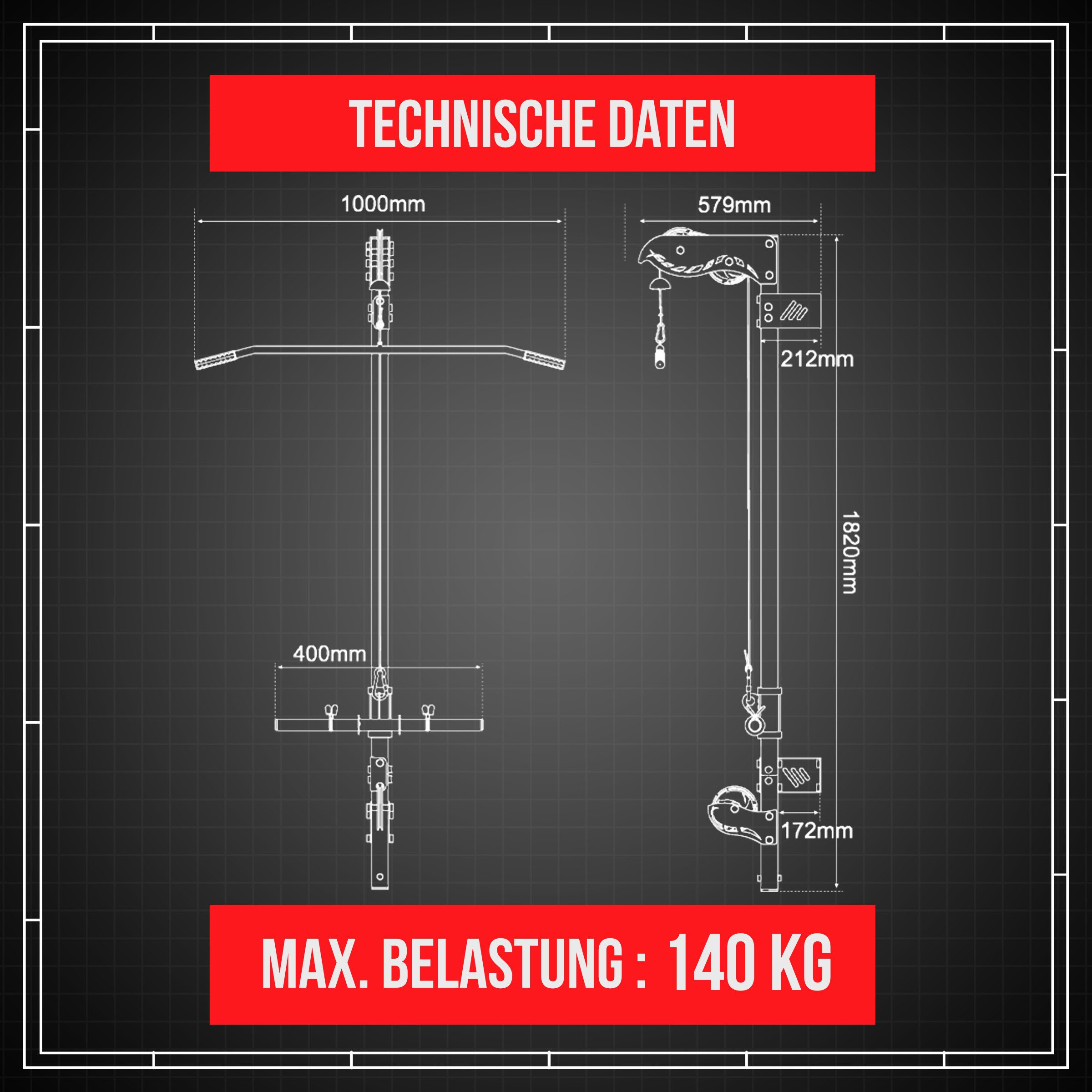 K-SPORT Kraftstation Oberer & unterer Kabelzug zur Wandmontage, (Fitness-Seilzug für effektiven Muskelaufbau, Kabelzugstation zum Trainieren Aller Muskeln), Made in EU!