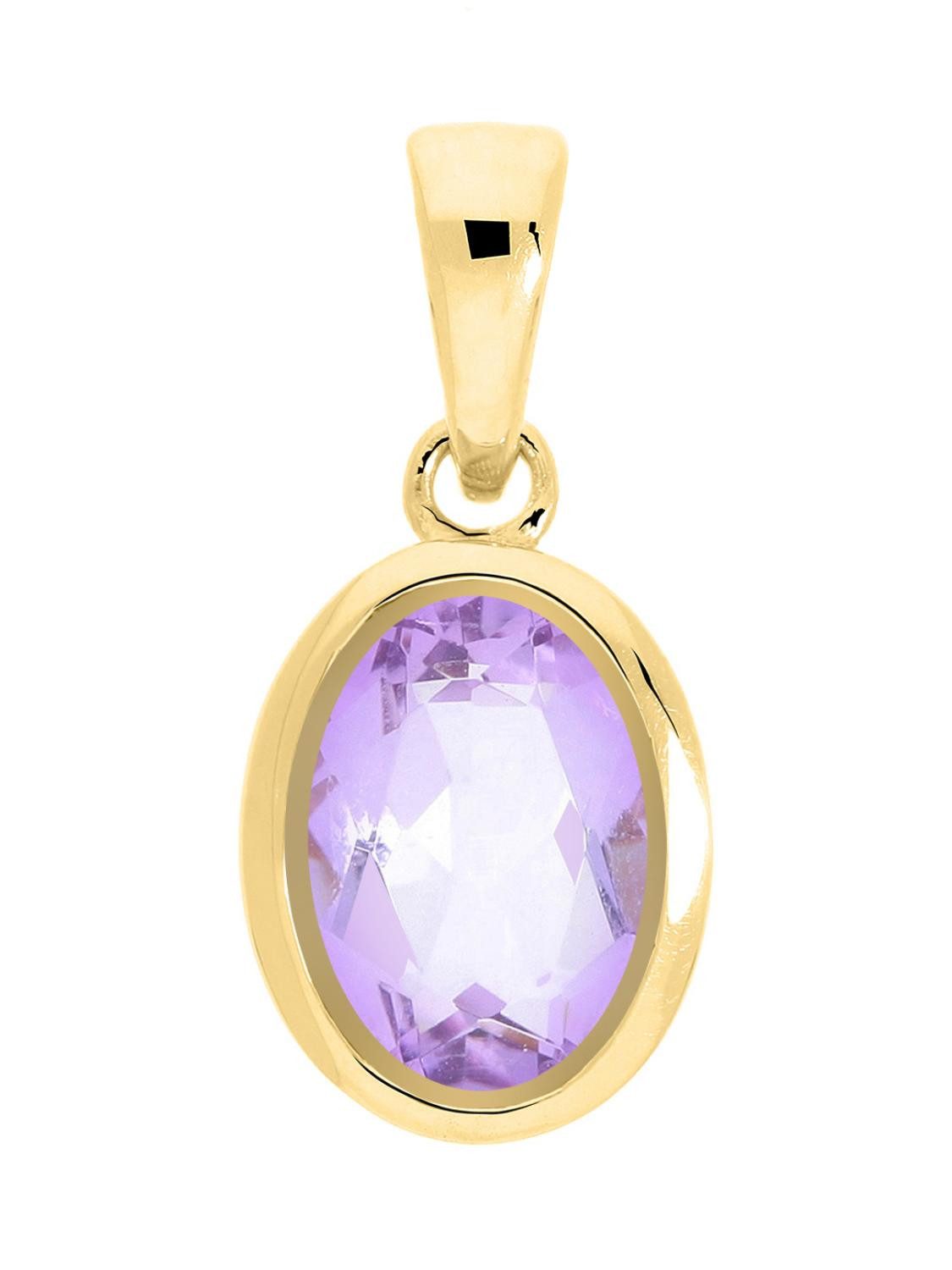 My Gold Kettenanhänger Damen Amethyst Anhänger günstig online kaufen