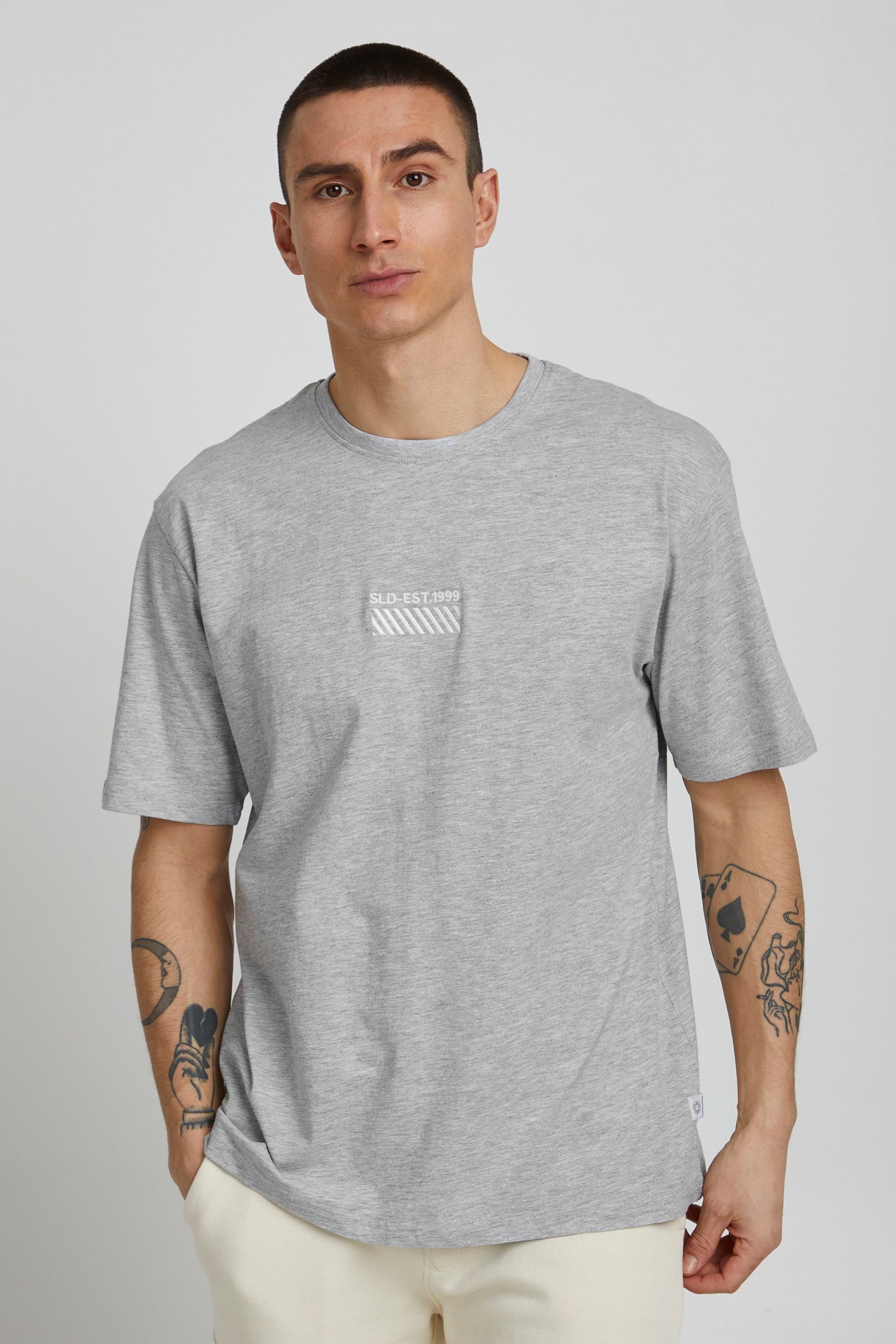!Solid T-Shirt SDRui Light Grey Melange (1541011)