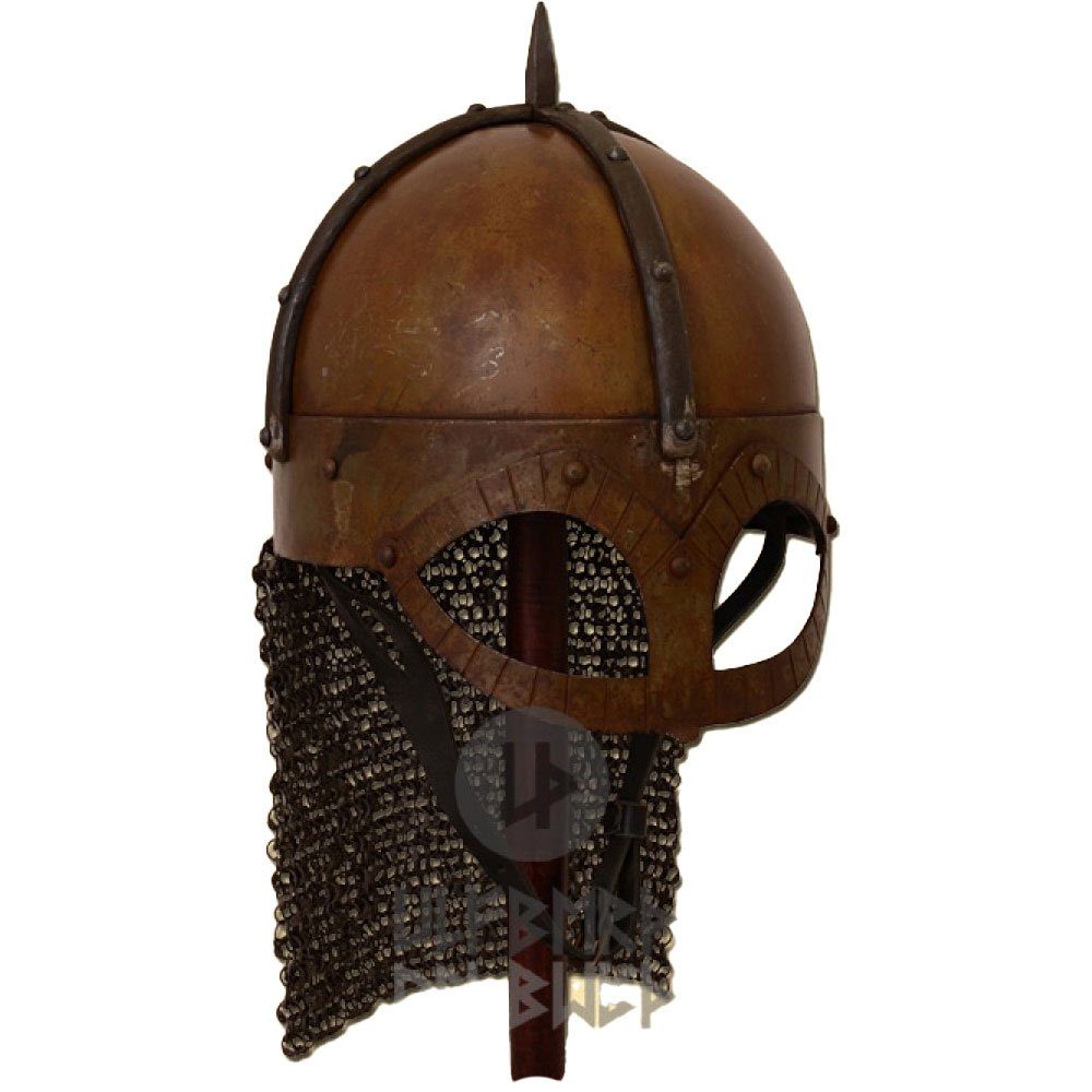 Ritter-Kostüm Der Gjermundbu Helm mit vernieteter Brünne 2 mm - schaukampftauglich