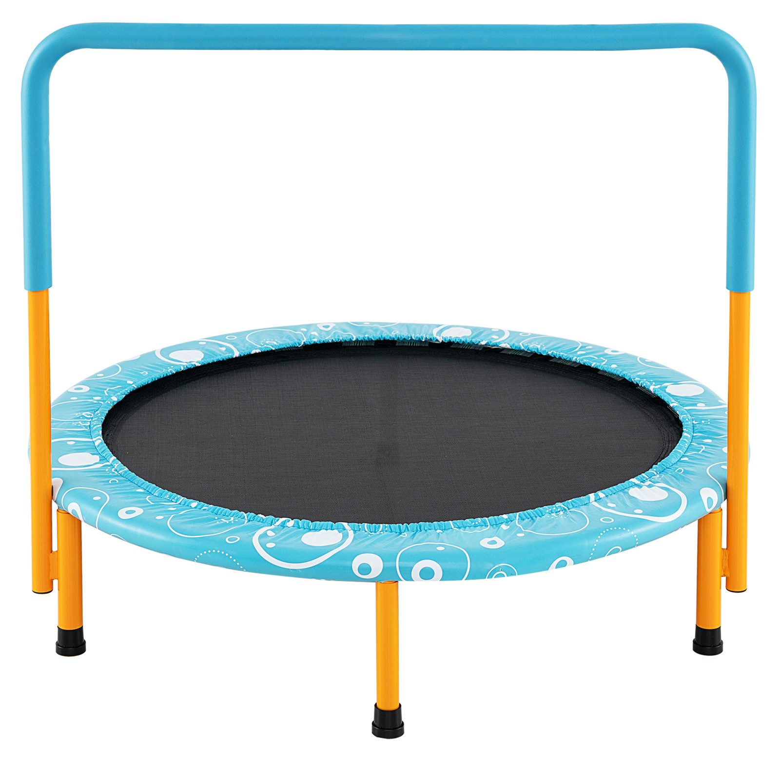 COSTWAY Kindertrampolin, Ø 92 cm, klappbar mit Griff, bis 150kg günstig online kaufen