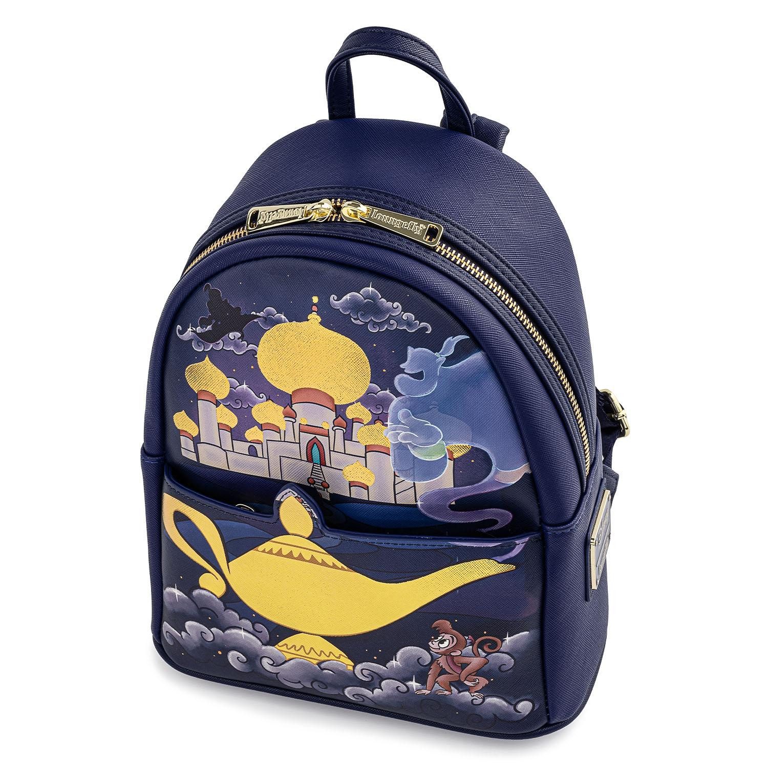 Loungefly Minirucksack Aladdin by Loungefly Rucksack Jasmine Castle (1-tlg), hochwertig und detailliert