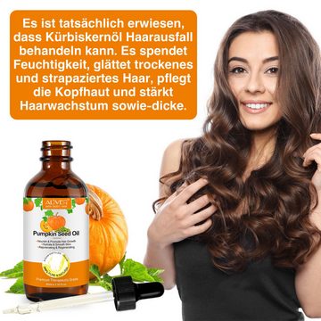 ALIVER Haaröl Kürbiskern Haaröl Haarwachstum Wimpern Bart Nägel Bio Vegan Aliver, 1-tlg., Vegan