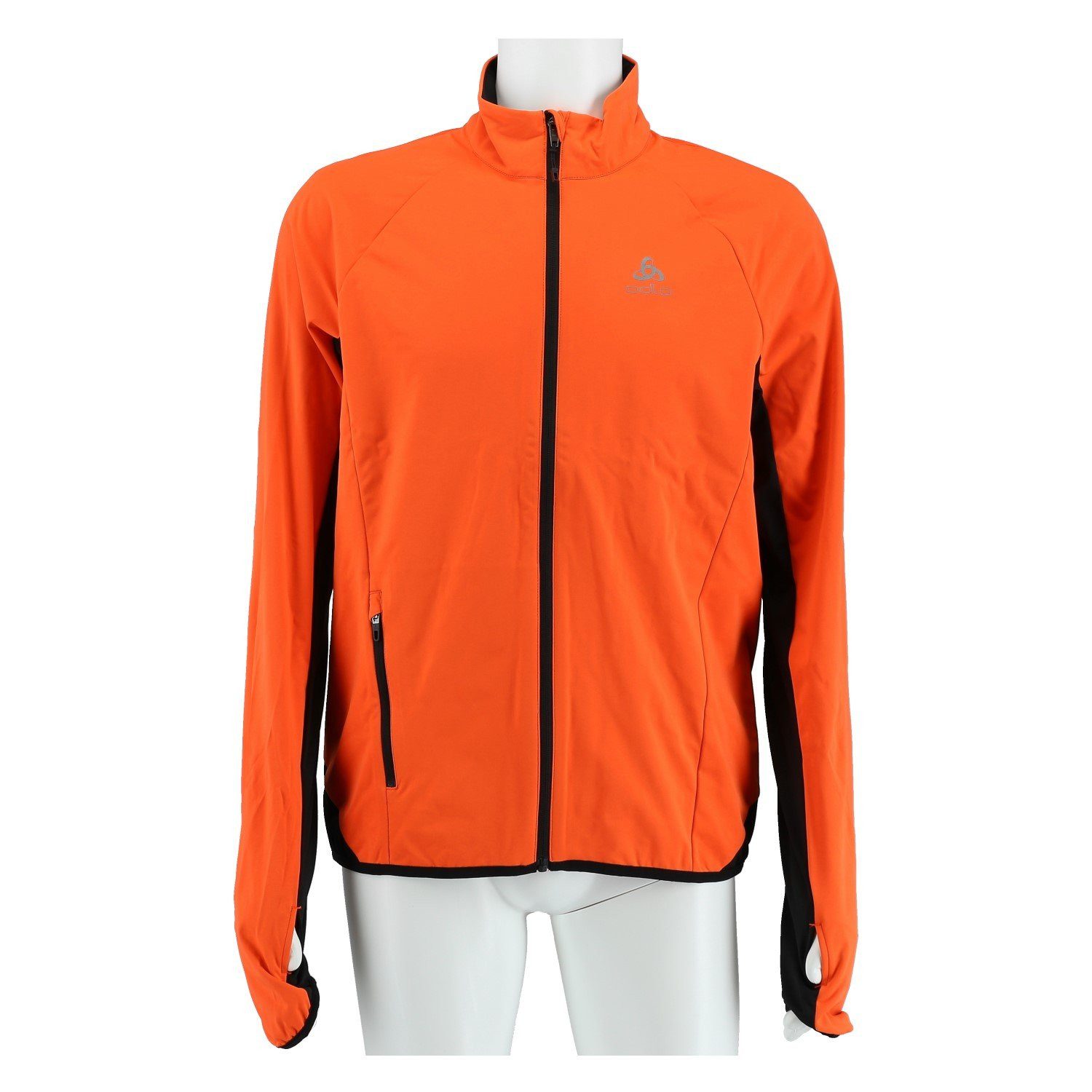 Odlo Softshelljacke Laufjacke Zeroweight Logic (leicht, winddicht) orange/schwarz Herren