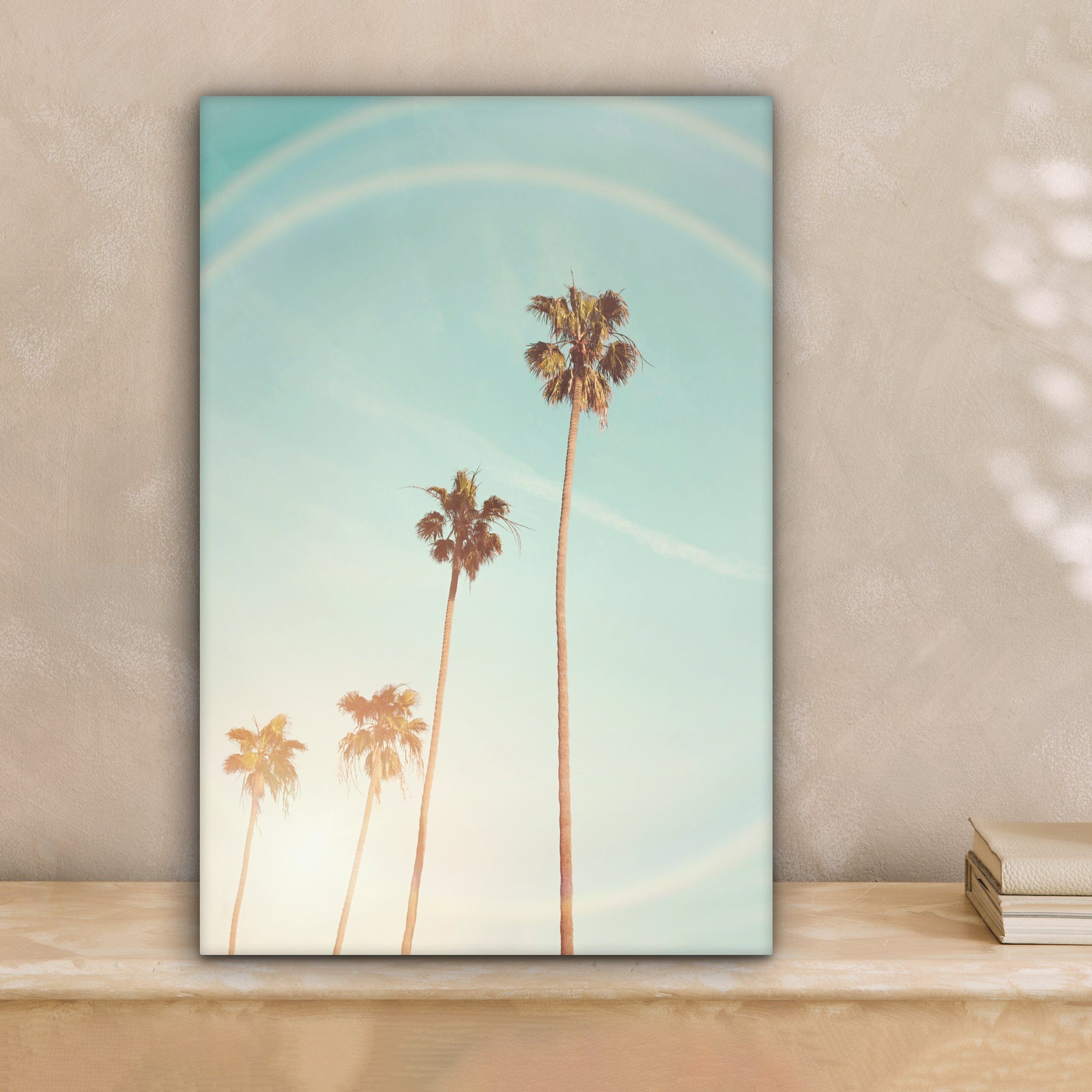 OneMillionCanvasses® Leinwandbild Palmen - Sonne - günstig online kaufen