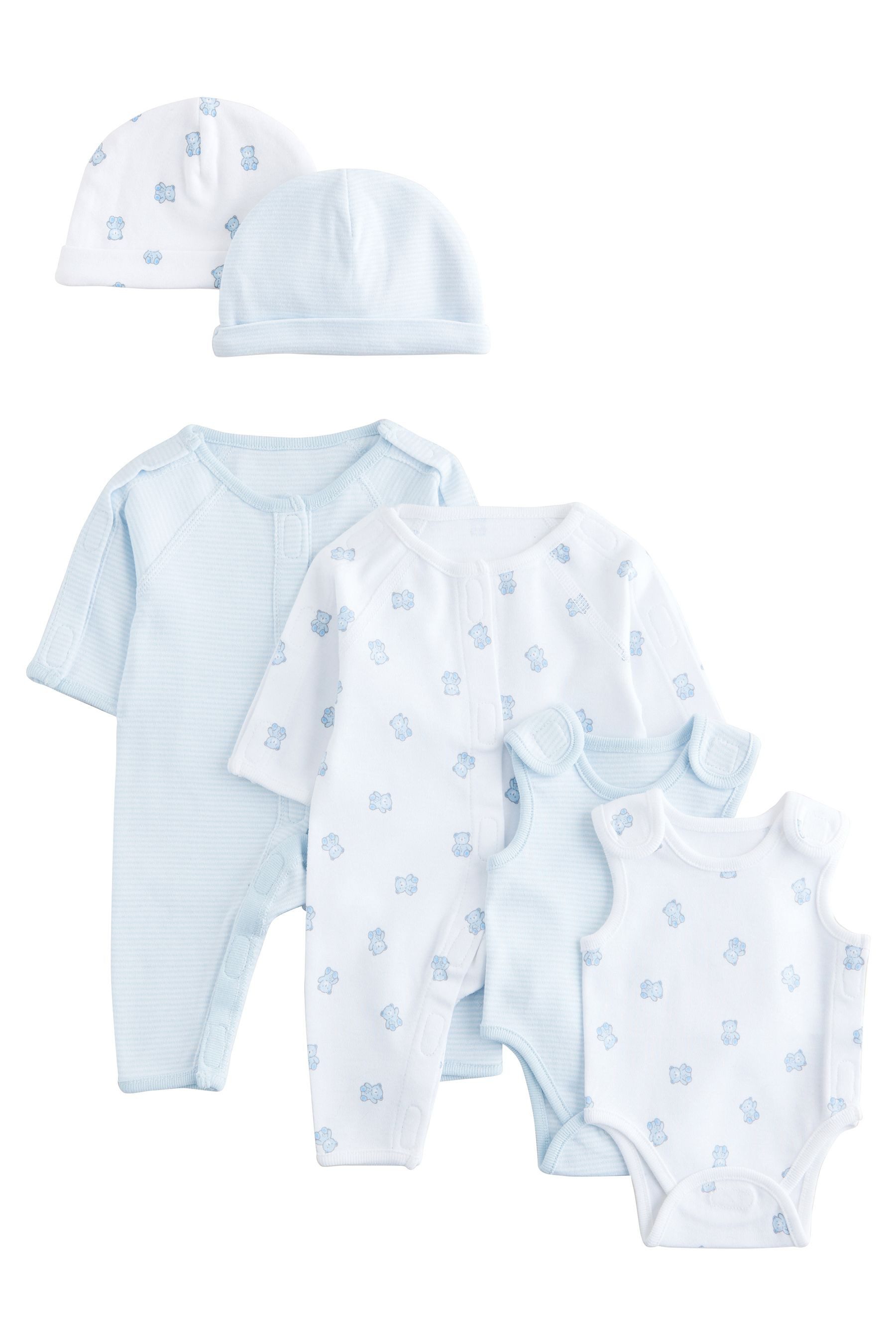 Schlafoverall Baby-Schlafanzüge für Frühchen, 6er-Pack