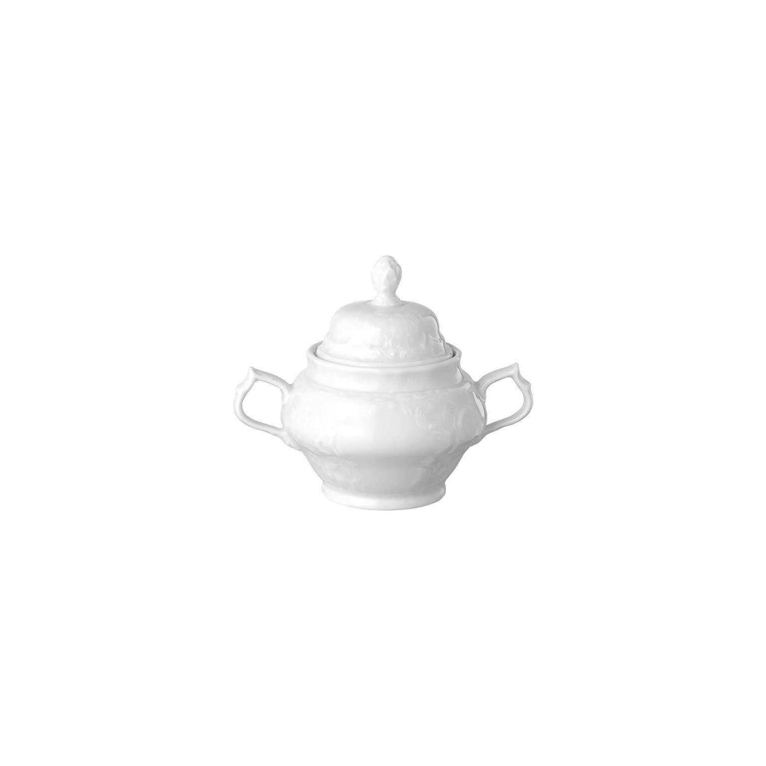 Rosenthal Zuckerdose Rosenthal Sanssouci weiss Zuckerdose, Porzellan, Porzellan