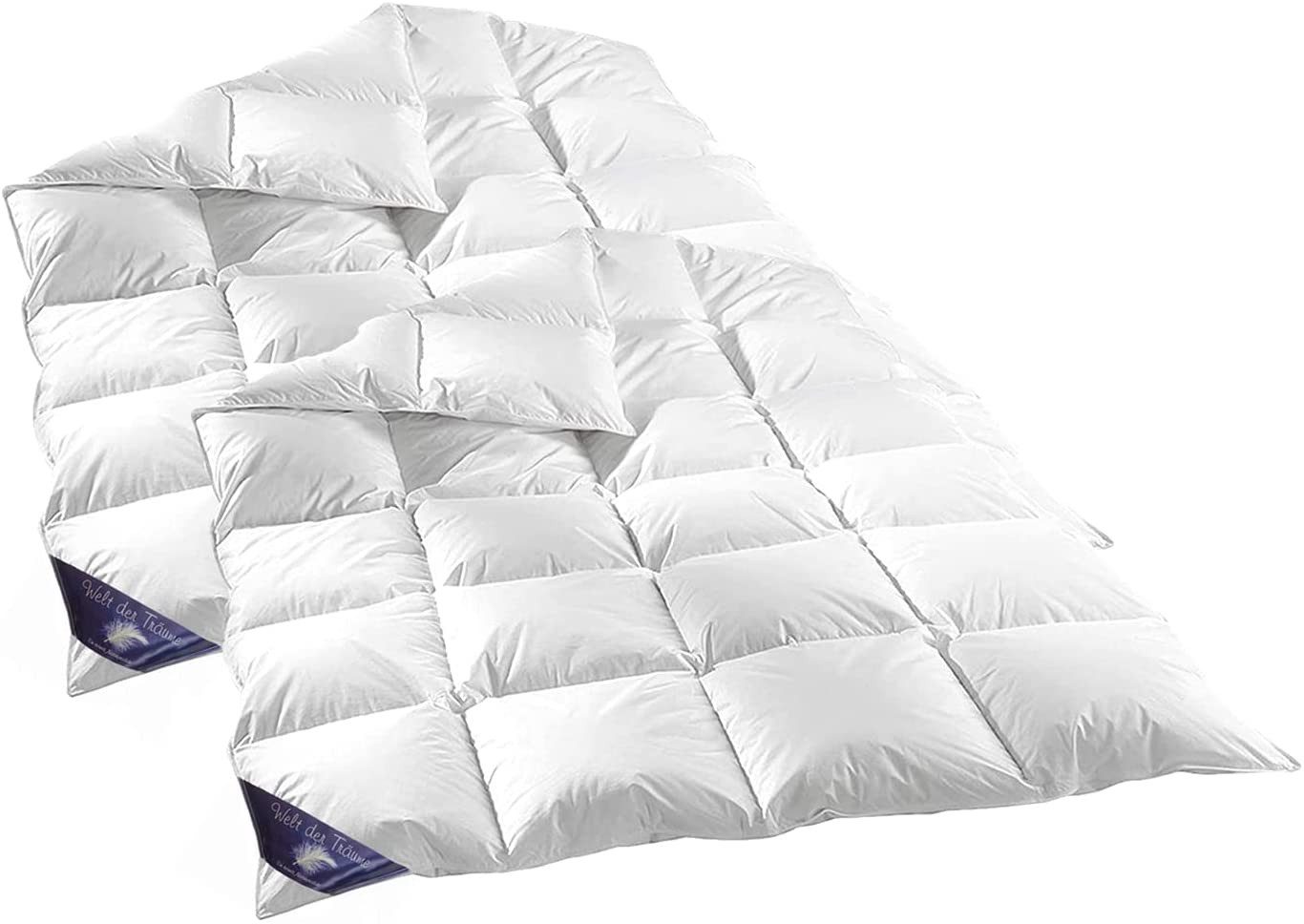 Welt der Träume Daunenbettdecke 2 Stück (Set) Winterbettdecke 60% 135x200 c günstig online kaufen