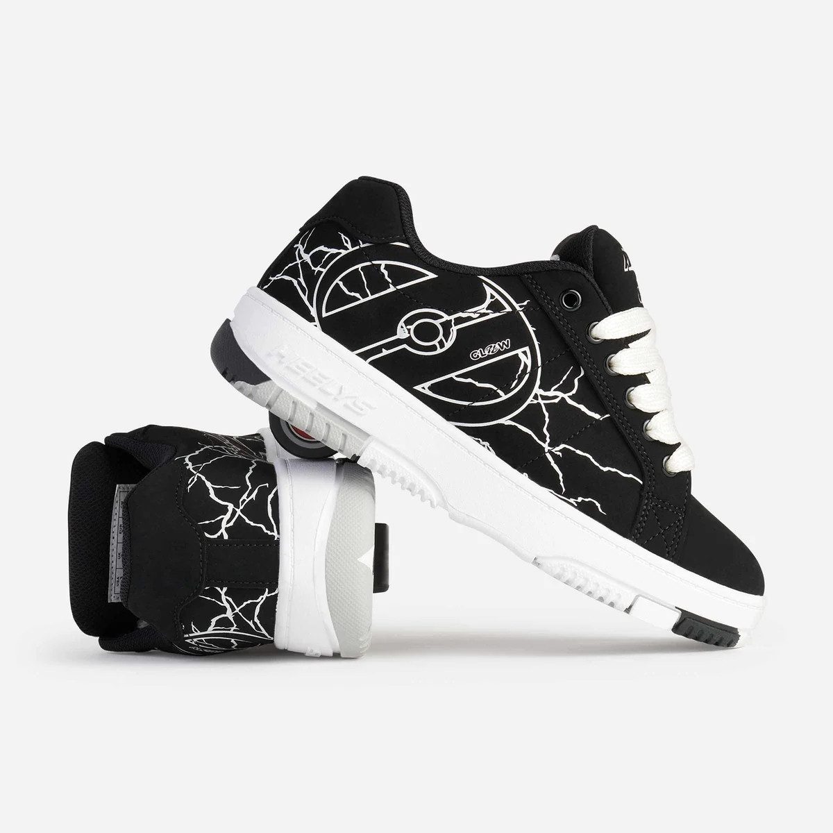 Heelys Rollschuhe Kolect Glow, Sneaker mit 1 Rolle pro Schuh - Glow In The Dark-Design
