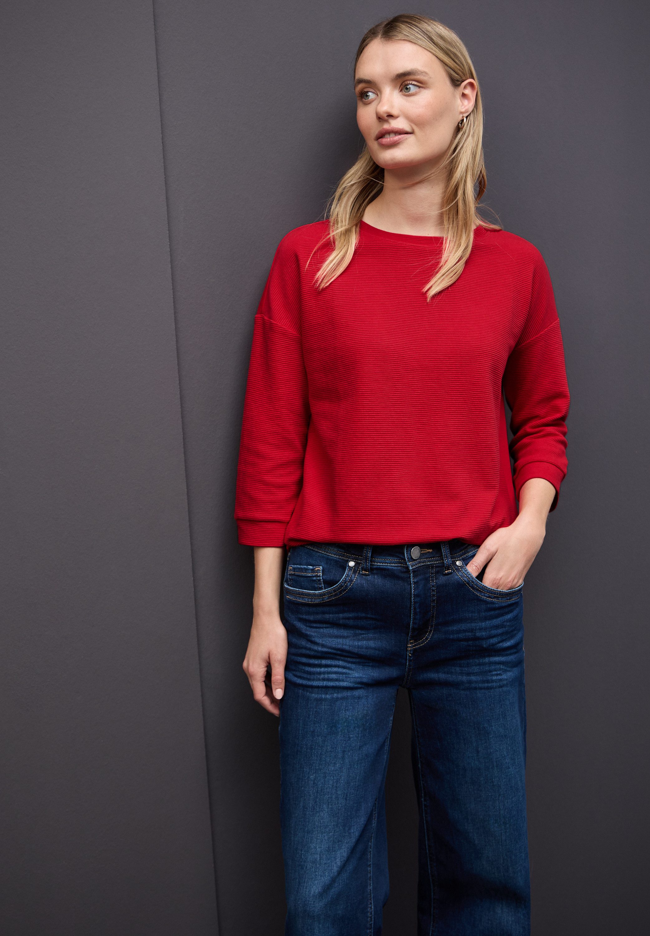 STREET ONE 3/4-Arm-Shirt mit Tunnelzug am günstig online kaufen
