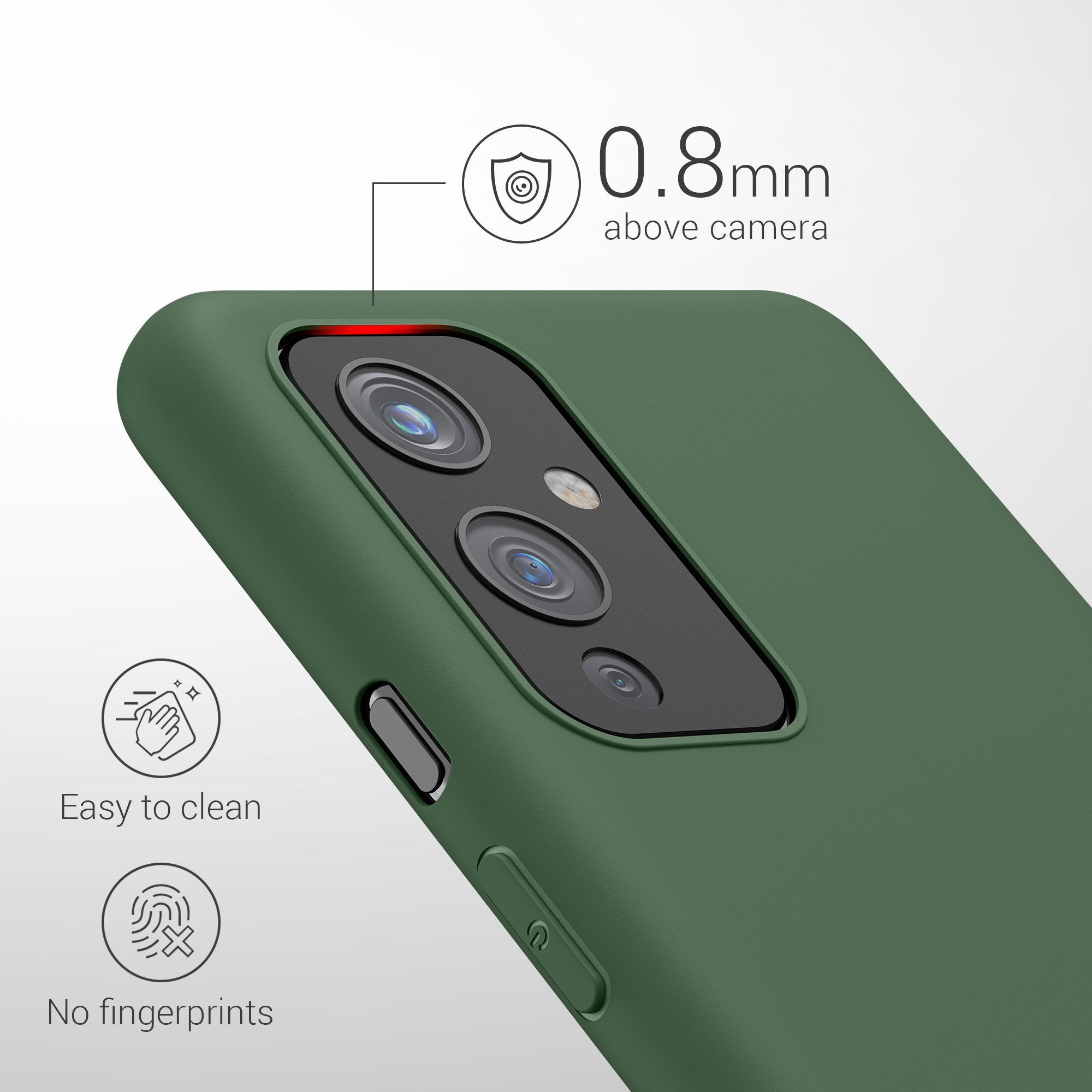 kwmobile Handyhülle Hülle für OnePlus 9 (EU/NA Version), Hülle Silikon - Soft Handyhülle - Handy Case Cover