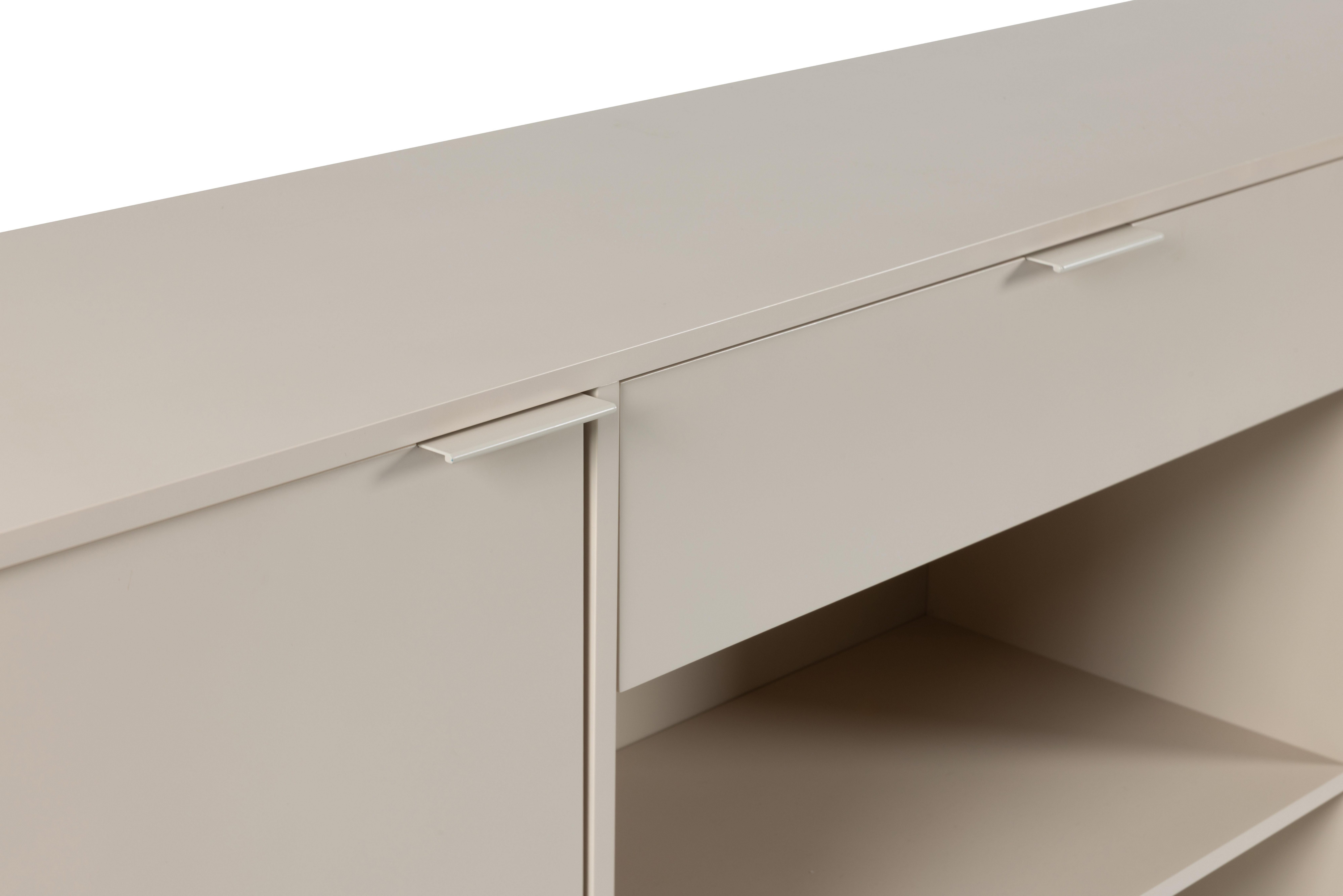 faee Sideboard Aura, mit 2 Türen, 1 Schubkasten, 2 offene Fächer, 4 Innenfächer, beige
