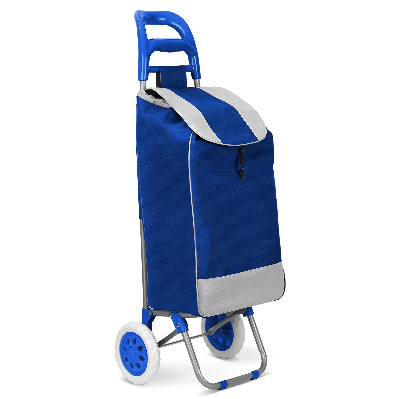 BigDean Einkaufstrolley mit Treppensteiger-Funktion, Kühlfach & 6